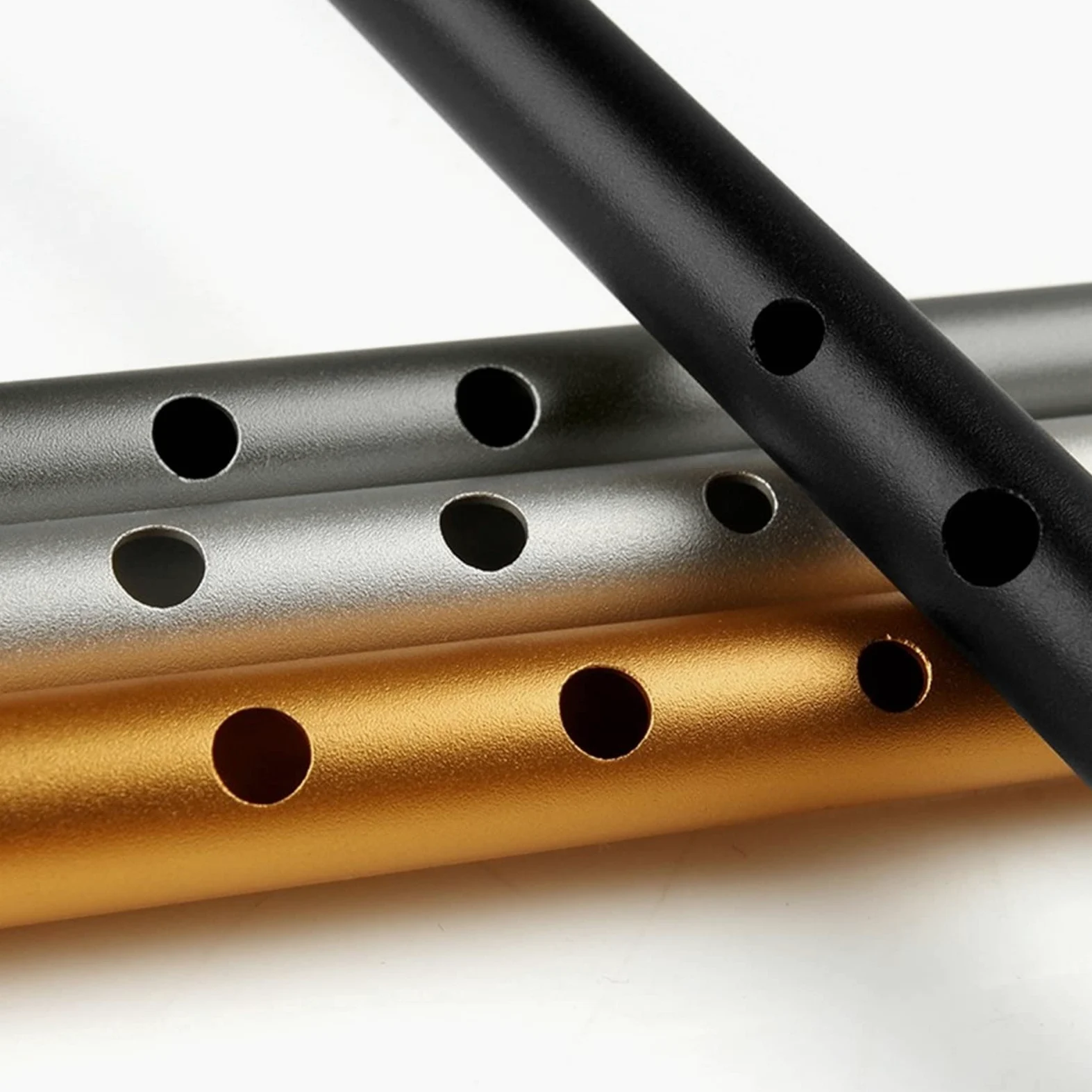 Kit Flauto D Chiave Silver Silver Flauto Tin Whistle Strumento Orff Footwind Flauto Flauto Intermedio (Color : Gray)