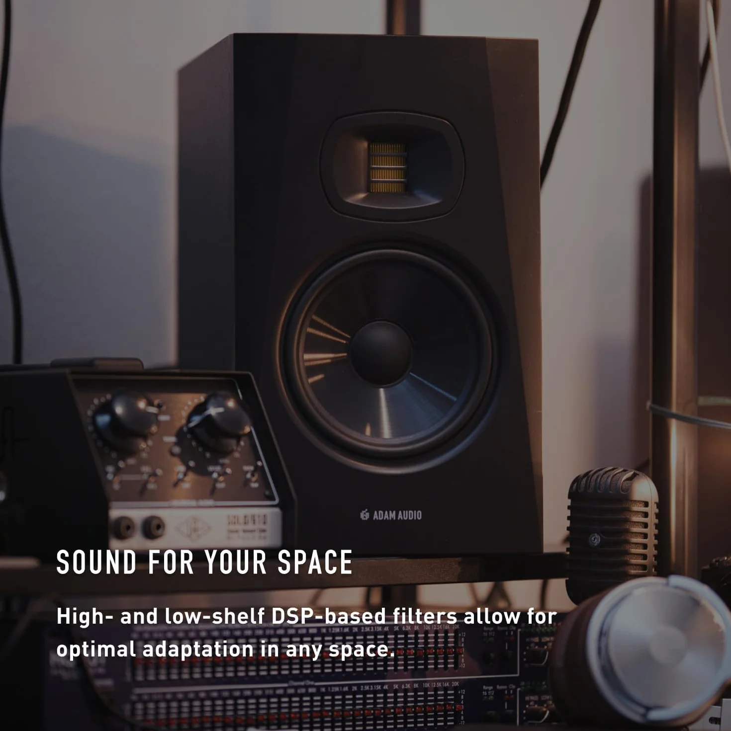ADAM Audio T7V, Monitor da studio per registrazione, mixaggio e mastering, suono in qualità studio