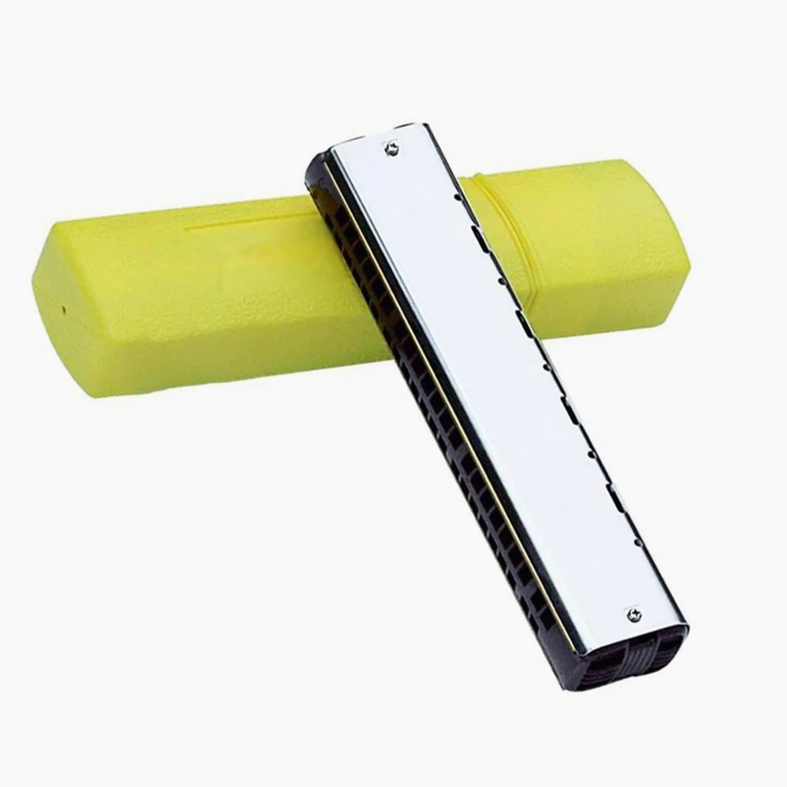 Armonica Singola Cromatica 44 Fori Arpa Chiave C Organetto A Bocca Ance In Ottone Strumento Musicale In Resina armonica a bocca professionale
