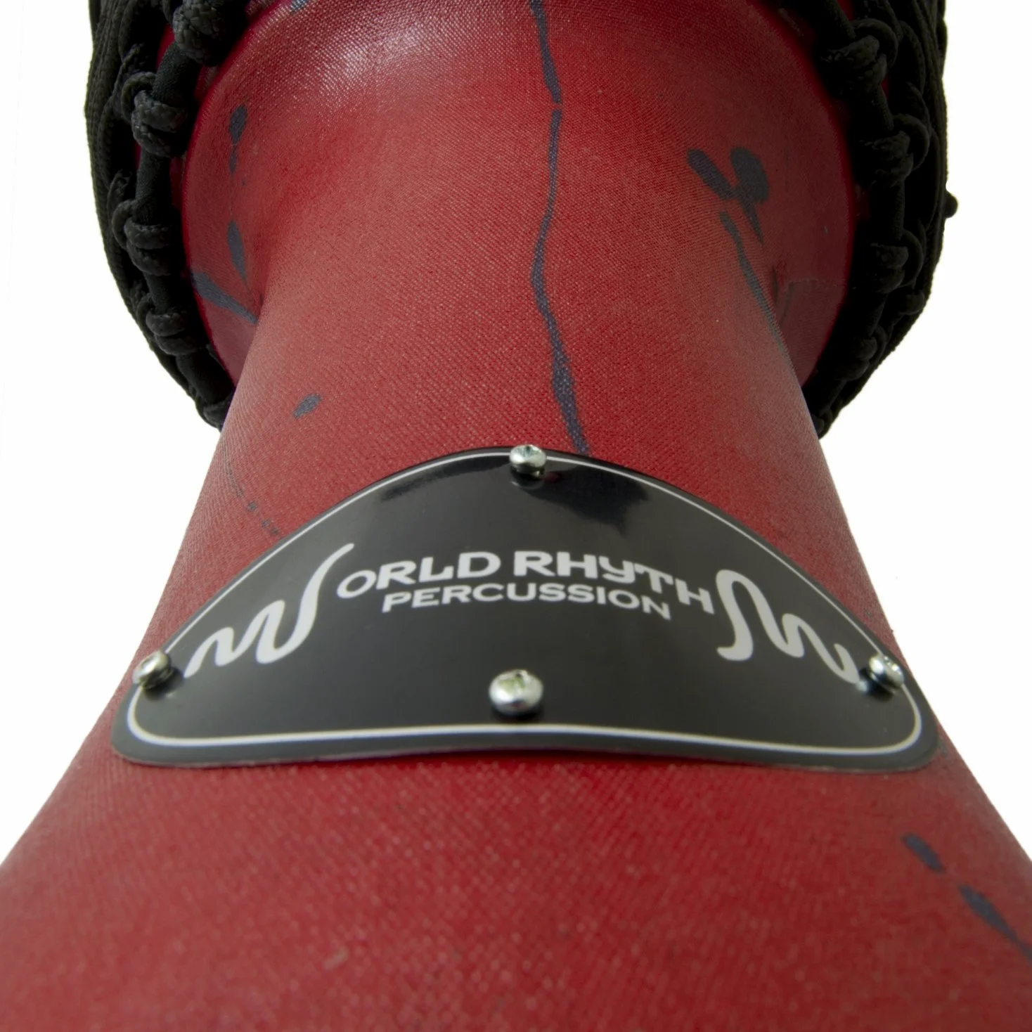 10 Pollici, Djembe Drum In Red - 50 cm African Synthetic Djembe Drum
