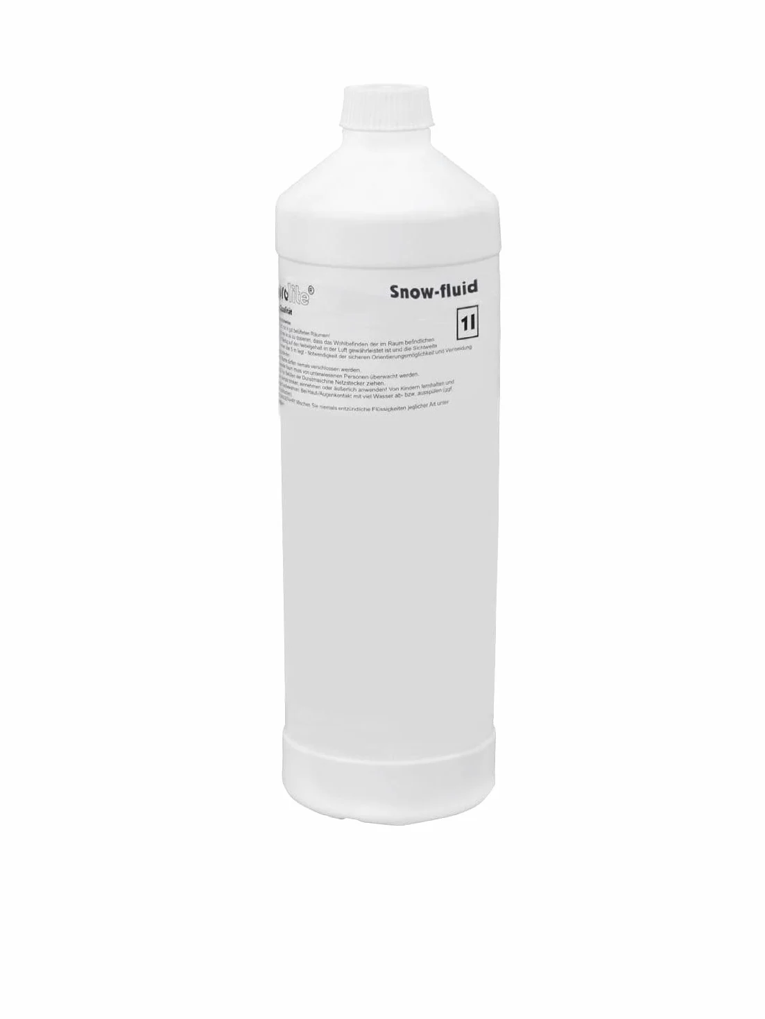 Showlite SM-600 Macchina della Neve incl. Telecomando Wireless + Set 1 L Liquido Neve (Portata Neve: 30 m³/min, Capacità Serbatoio: 1 L, incl. Staffa di Sospensione)