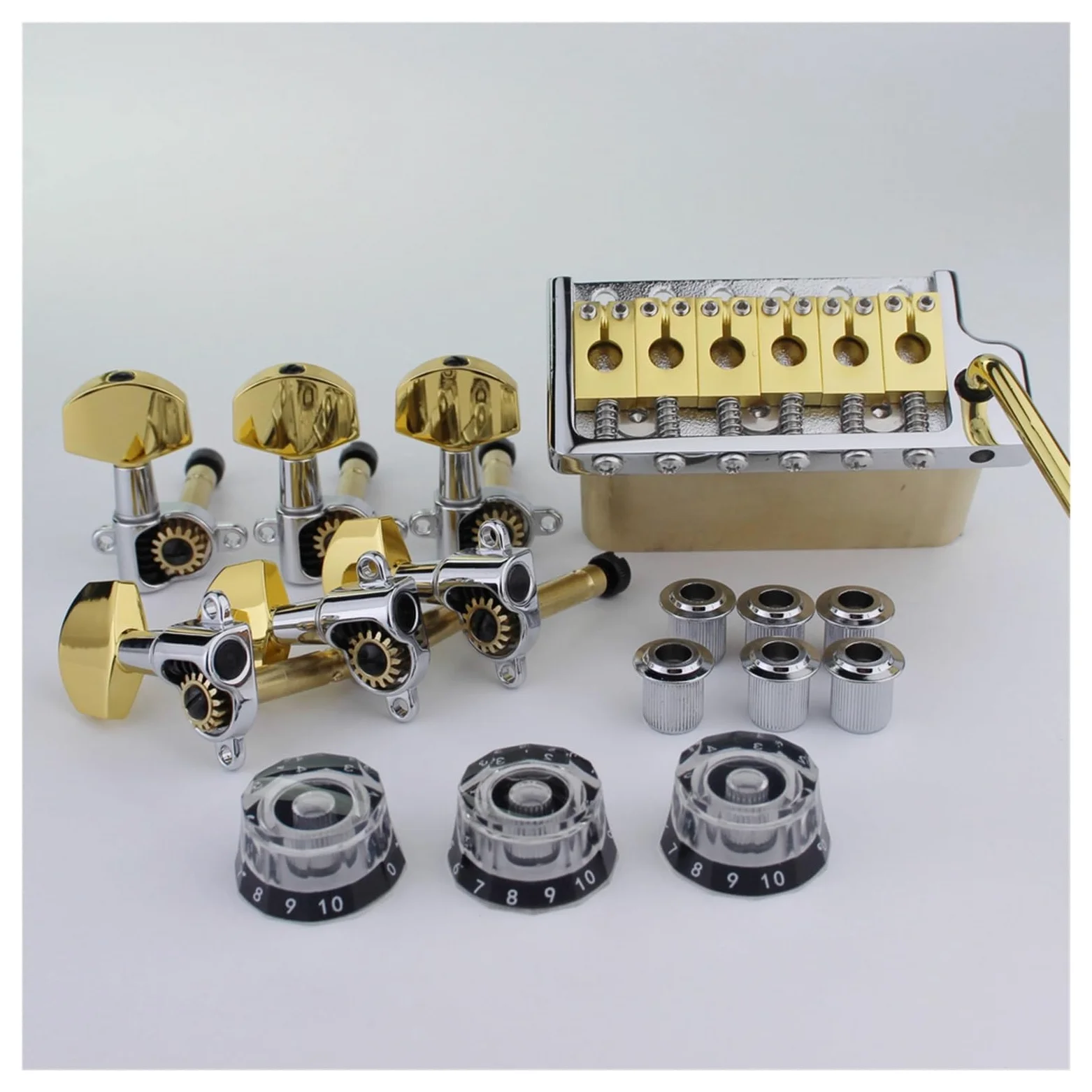 Kit di installazione completo for ponte for chitarra tremolo stile PRS da 1 set for stile chitarra ST(A set of CR knob)