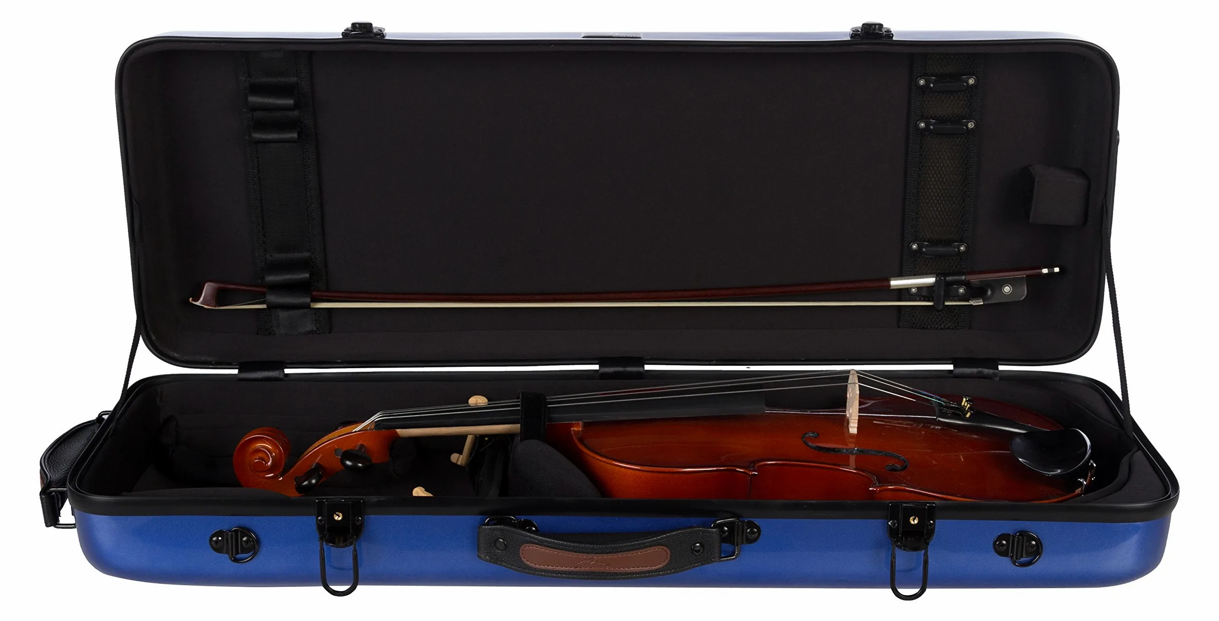 Custodia per Viola Fiberglass 38-43 Oblong blu M-case + borsa musicale