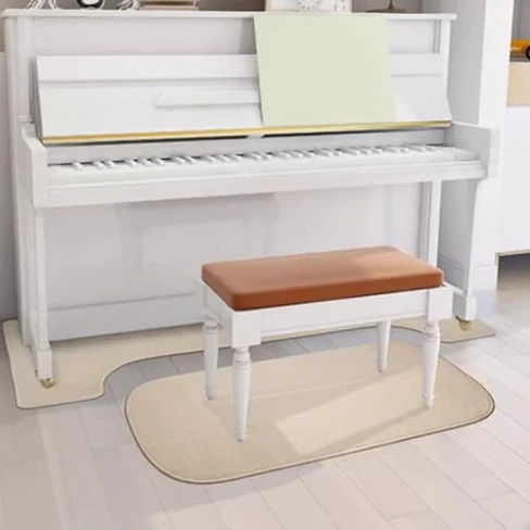 Tappeto insonorizzato per pianoforte verticale, protezione per moquette con cuscinetti acustici, tappetino antiscivolo, coperta per attenuare il rumore
