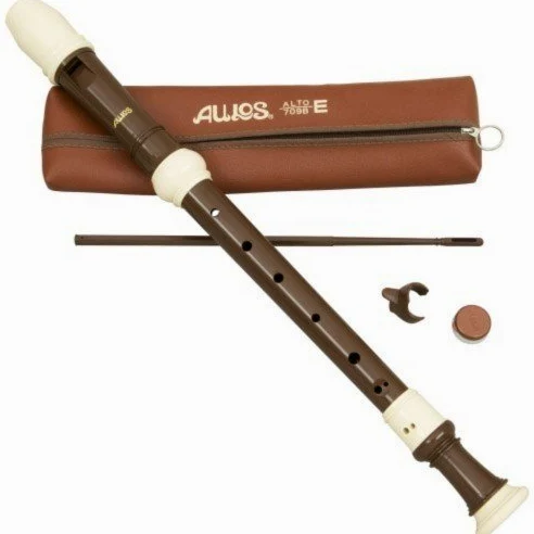 FLAUTA DULCE ALTO - Aulos (709B) Barroca (Plastico) 3 Piezas