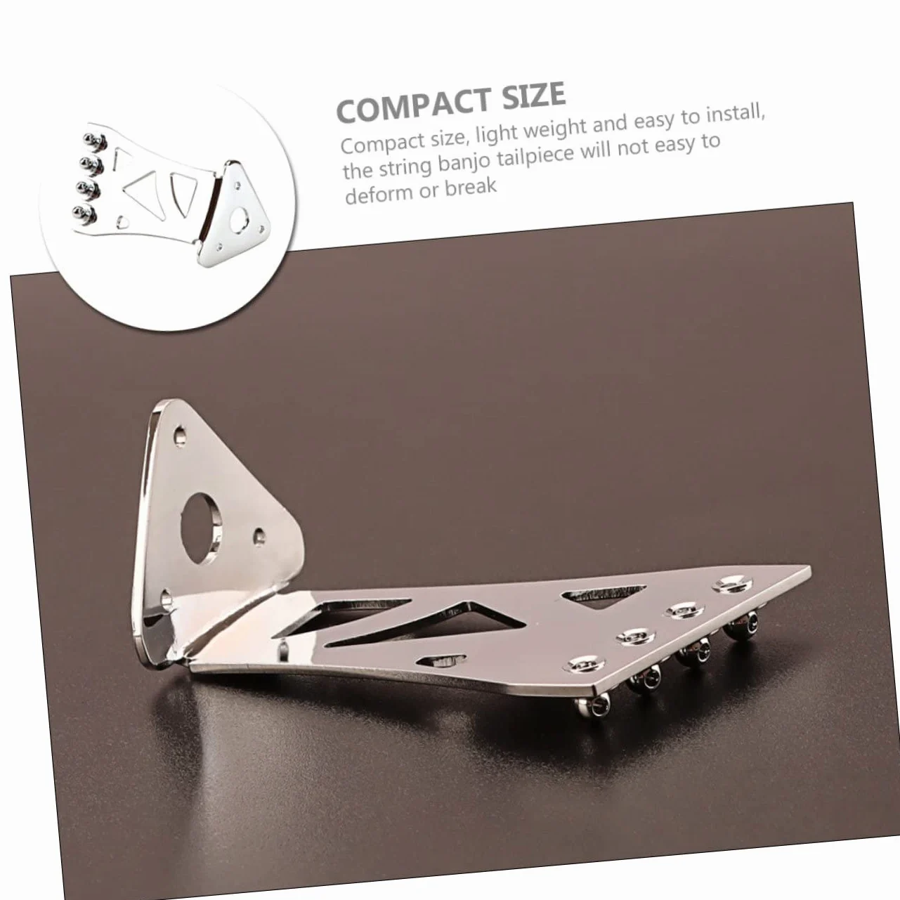 ifundom 4pezzi Metal Banjo Tailpiece Per Chitarra Accessorio Strumentale Per Banjo Corde Migliora Tonalità e Volume Design Classico e Resistente