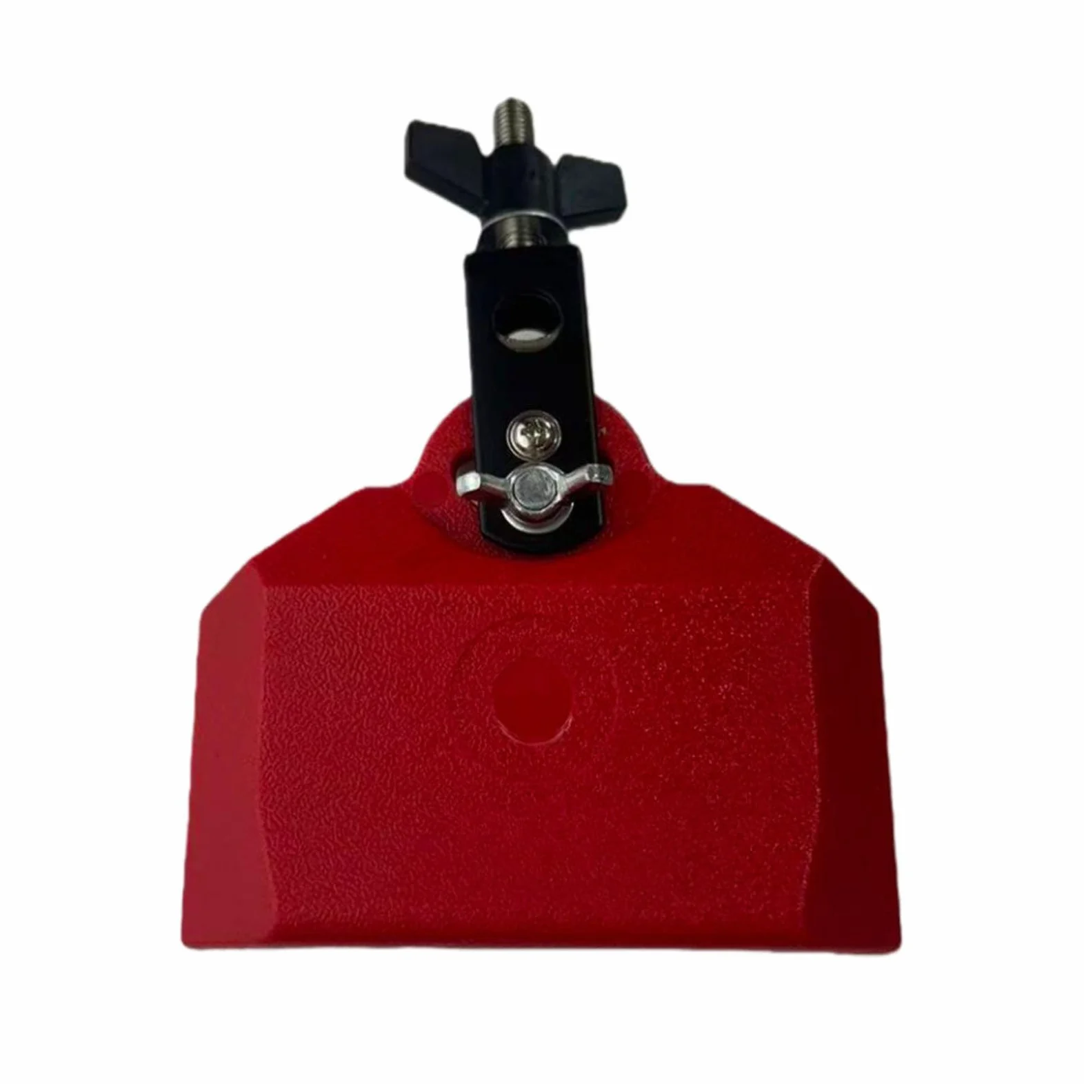 Set di Campanacci Da 4", 5" E 6" con Blocco di Percussioni Musicali con Supporto per Batteria, Esibizione in Festival, Rosso