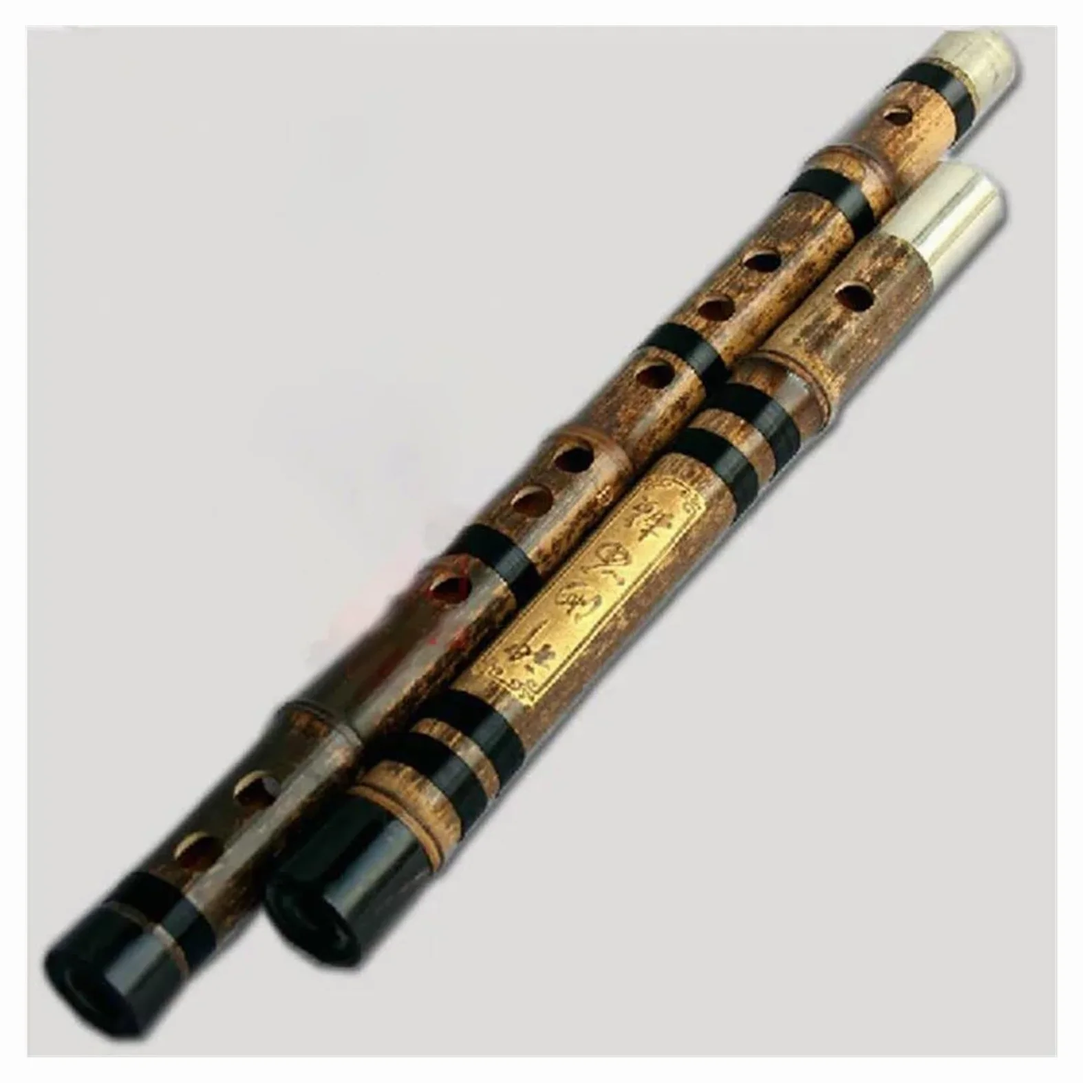 Flauto Bambù Flauto di bambù Flauto da concerto a due sezioni Strumenti musicali Flauto traverso di bambù Flauto professionale(E Key)