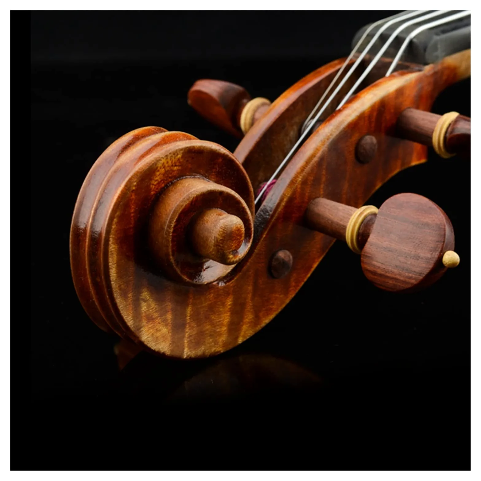 Violino 4/4 Antico Strumento Violino Professionale Violino Fiocco Adulto In Legno Massello Violino 4 Corde Violino (Color : 1-2)