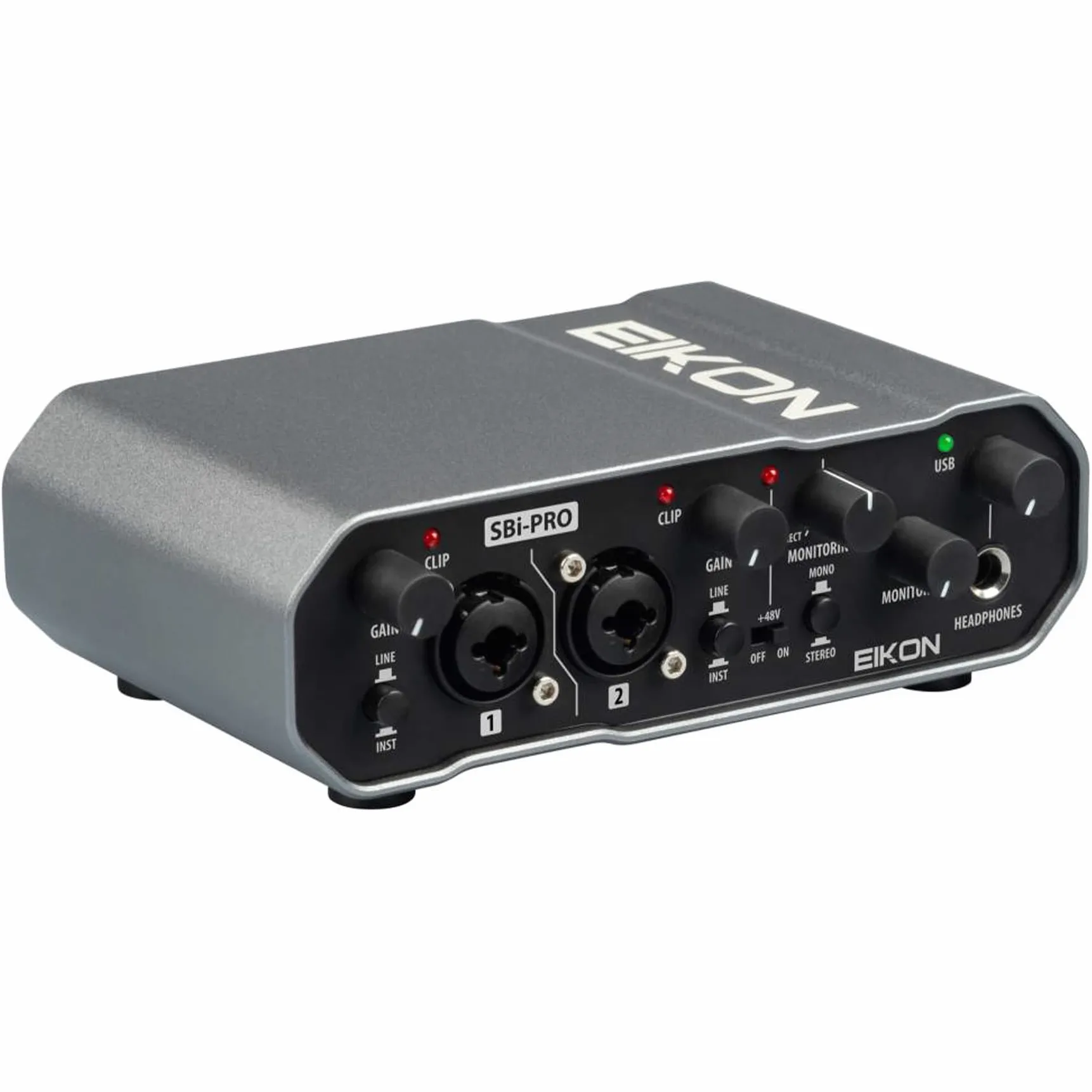 Proel EIKON SBi-PRO - Interfaccia audio USB 2.0 con 2 In & 2 Out, qualità da studio per la registrazione domestica o mobile, lo streaming live o il podcasting