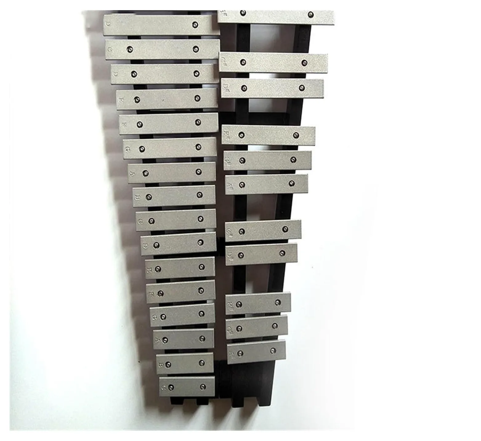 xilofono ​Legno Strumento Didattico per Pianoforte con Piastra in Alluminio Battuto A Mano A 30 Toni, Strumento A Percussione Carillon Tipo Scala