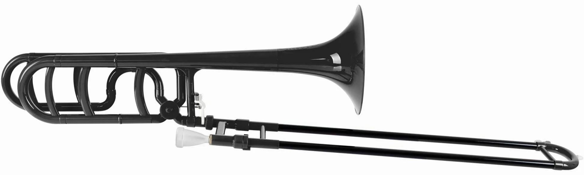 Classic Cantabile MardiBrass Trombone Quart in ABS Plastica - Accordatura Bb/F - Coulisse in Fibra di Vetro - 850g leggera - Foratura: 13,9 mm - Inclusi bocchino e gigbag - nero