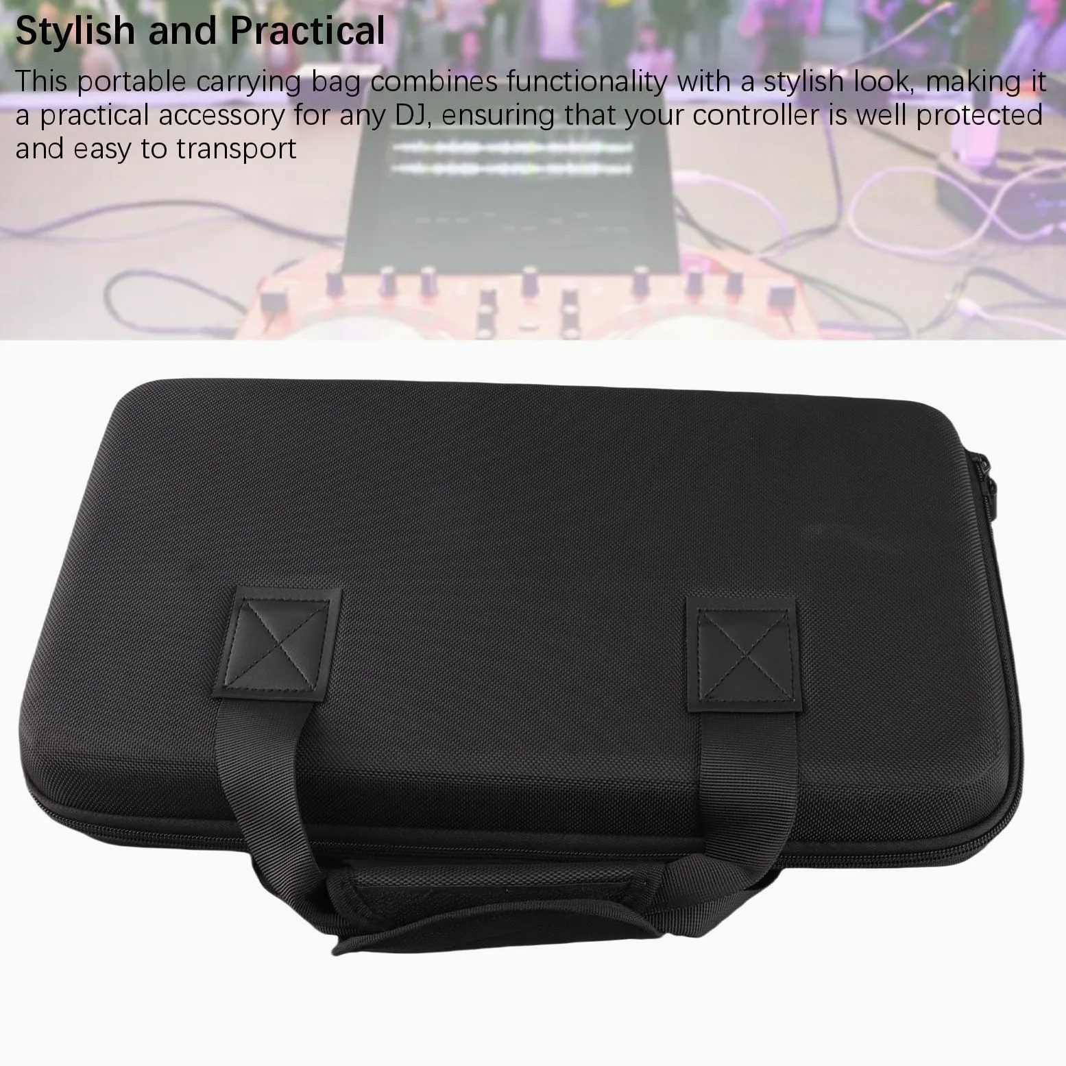 Goshyda Custodia per Controller DJ per Controller DDJ FLX4 400 SB2 SB3 RB Double Channel, Custodia Portatile del Sacco di Archiviazione DJ con Spugna Buffer