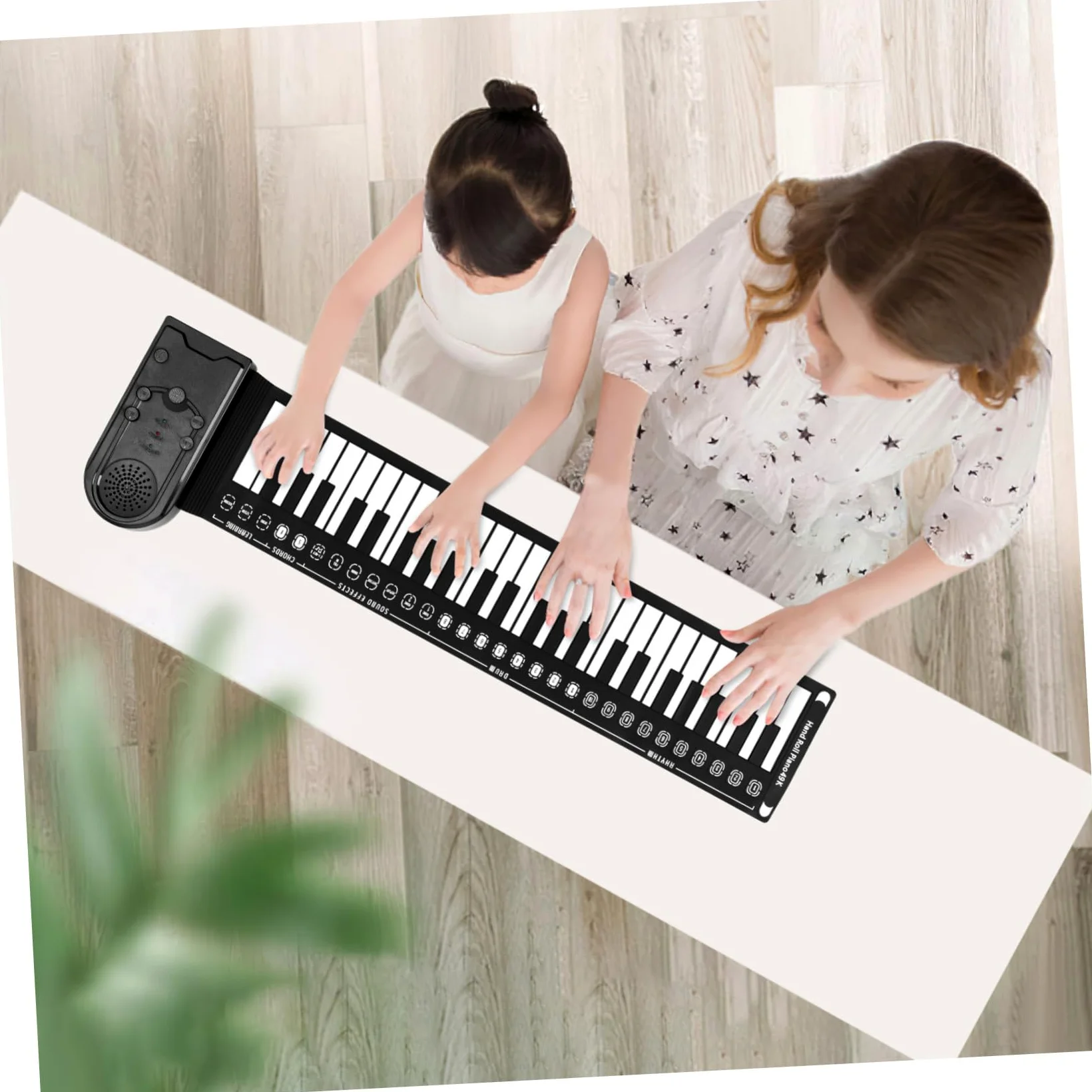 Hemobllo Pianoforte Digitale Portatile 49 Tasti in Silicone Altoparlante Integrato e Funzione Sleep Automatica, Pianola Flessibile per Principianti e Musica in Movimento