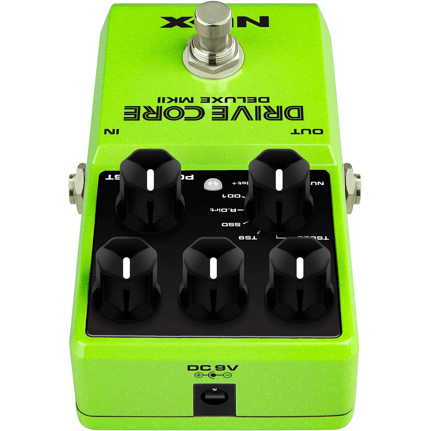 NUX | Drive Core Deluxe MKII Pedale Overdrive - 8 modalità analogiche True Bypass, Post Boost, Stompbox compatto - Per chitarra elettrica, amplificatore valvolare, FX Loop, Pedalboard, Boss, JHS