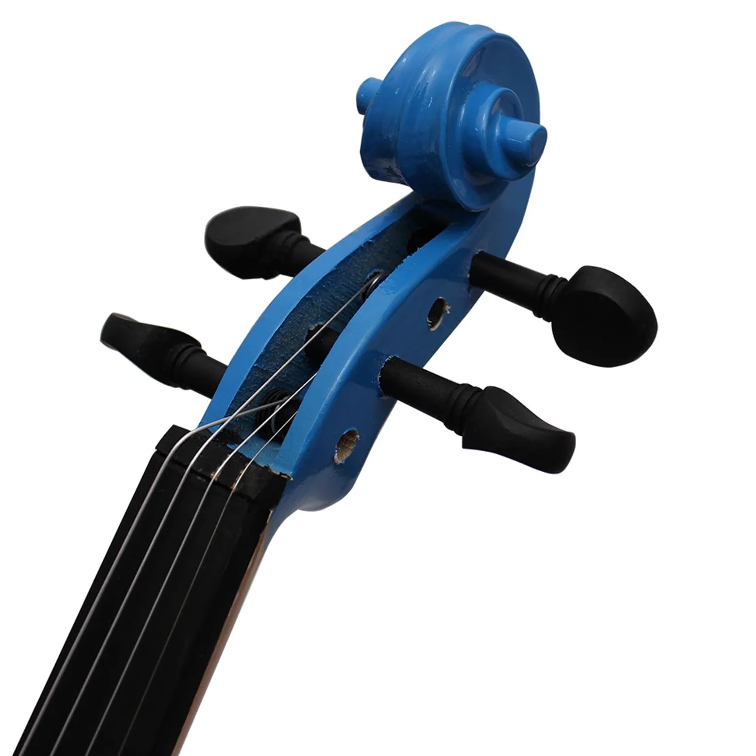 Violino in legno massello Violino per principianti per adulti Violino in legno blu 4/4 Violino in tiglio