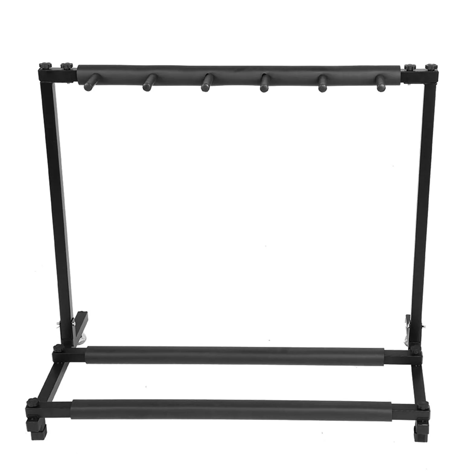 Luqeeg Espositore per Chitarre, Porta-Chitarre Multiuso, Accessorio per Strumenti Musicali Ideale per Sale Prove Negozi Collezionisti o Qualsiasi Altro Ambiente (5 teste)