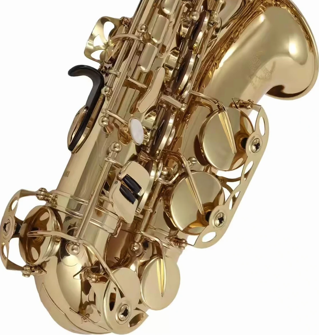 Woodbrass WSA100 - Sassofono Alto Mi Verniciato – Strumento Principiante Pronto a Giocare, Ottone Verniciato, Timbri Pelle con Risonatori Metallo, Custodia & Accessori Inclusi