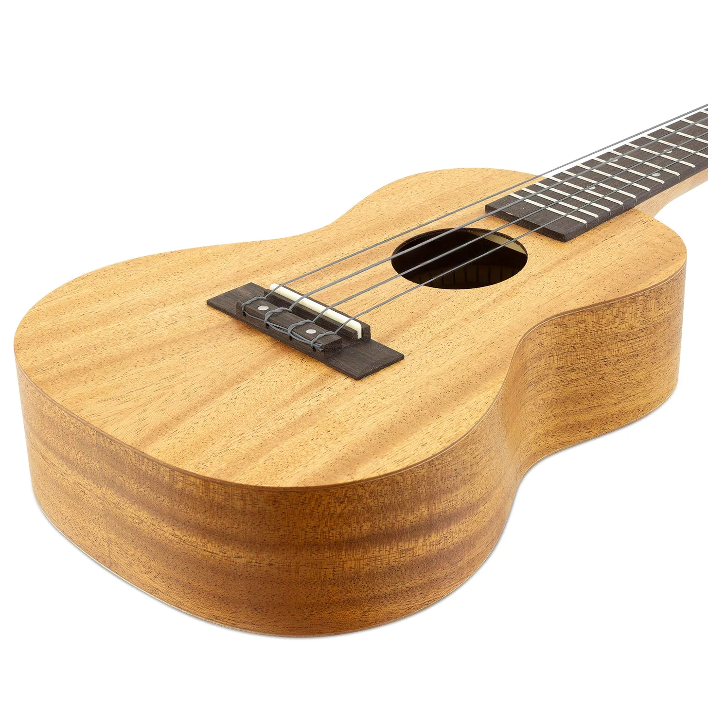 Theodore ukulele concerto mogano 58,4 cm kit completo | Include custodia, tracolla, accordatore clip, 3 plettri in feltro e corde di ricambio per ukulele.
