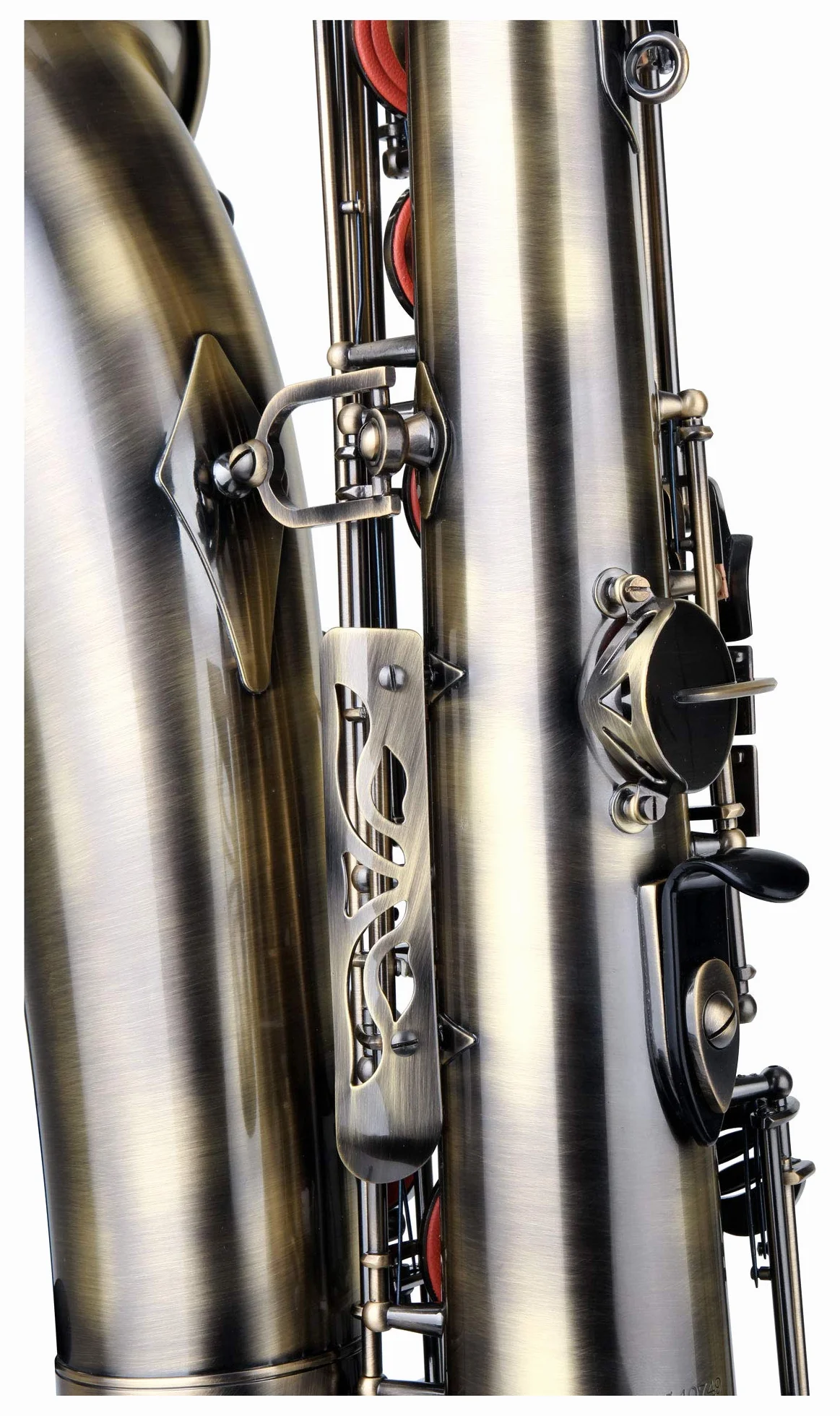 Classic Cantabile Winds TS-450 sassofono tenore (ottone, verniciatura Vintage, di altezza-FIS alette, meccanismo a clip ergonomico) giallo antico