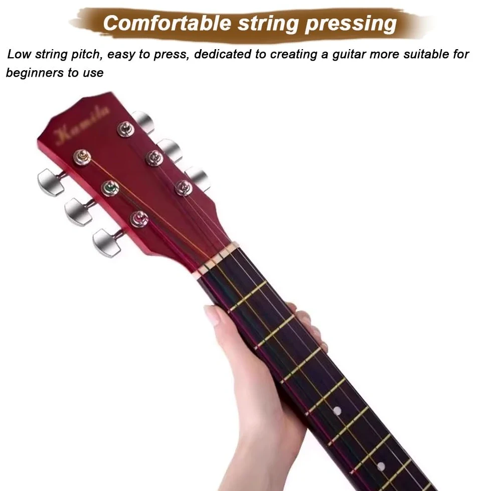 Chitarra Acustica Per Principianti Da 41 Pollici, Chitarra Classica Elettrificata Con Corde In Nylon E Spalla Mancante Con Custodia Morbida E Tutti Gli Accessori.(Viola)