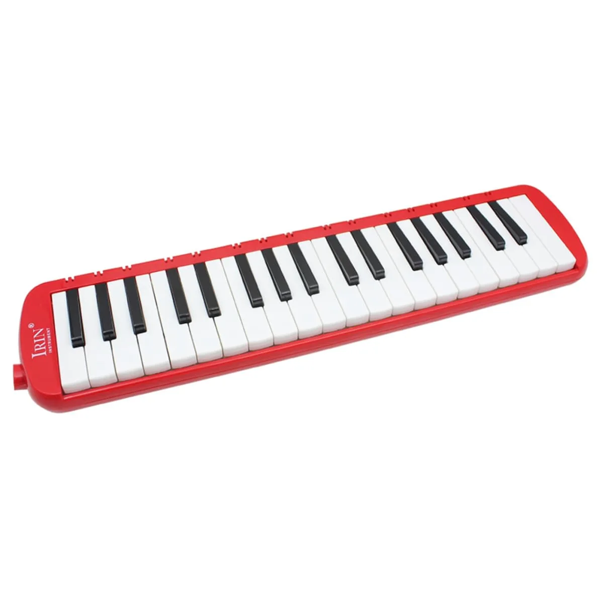 Garneck Melodica 37 Tasti Rosso Abs con Custodia Morbidaper Musica Portatile senza Batterie per Principianti e Appassionati di Strumento Musicale