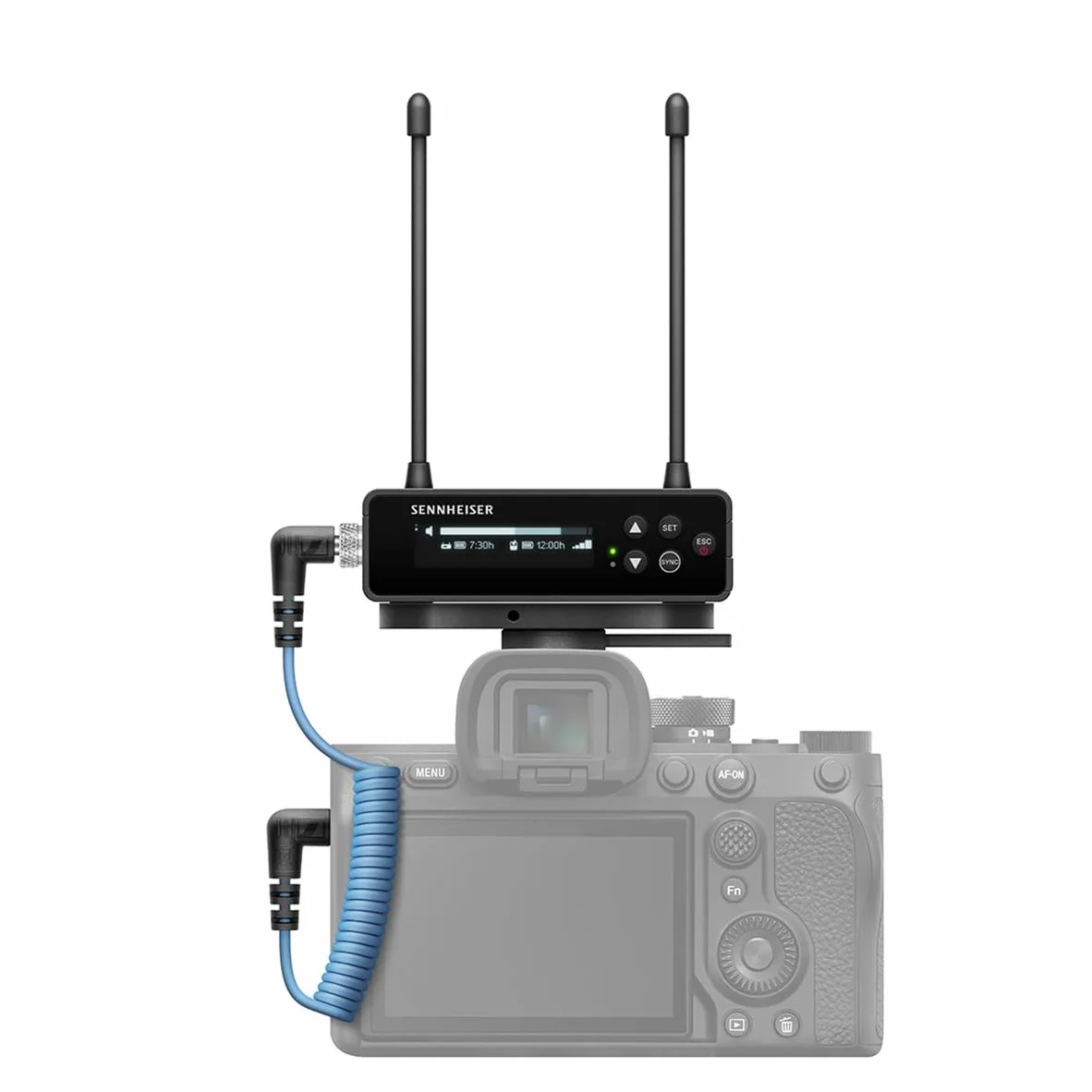 Sennheiser Sistema microfonico digitale portatile wireless UHF con lavalier omnidirezionale ME2 set EW-DP ME2 (Q1-6), Nero (700010)