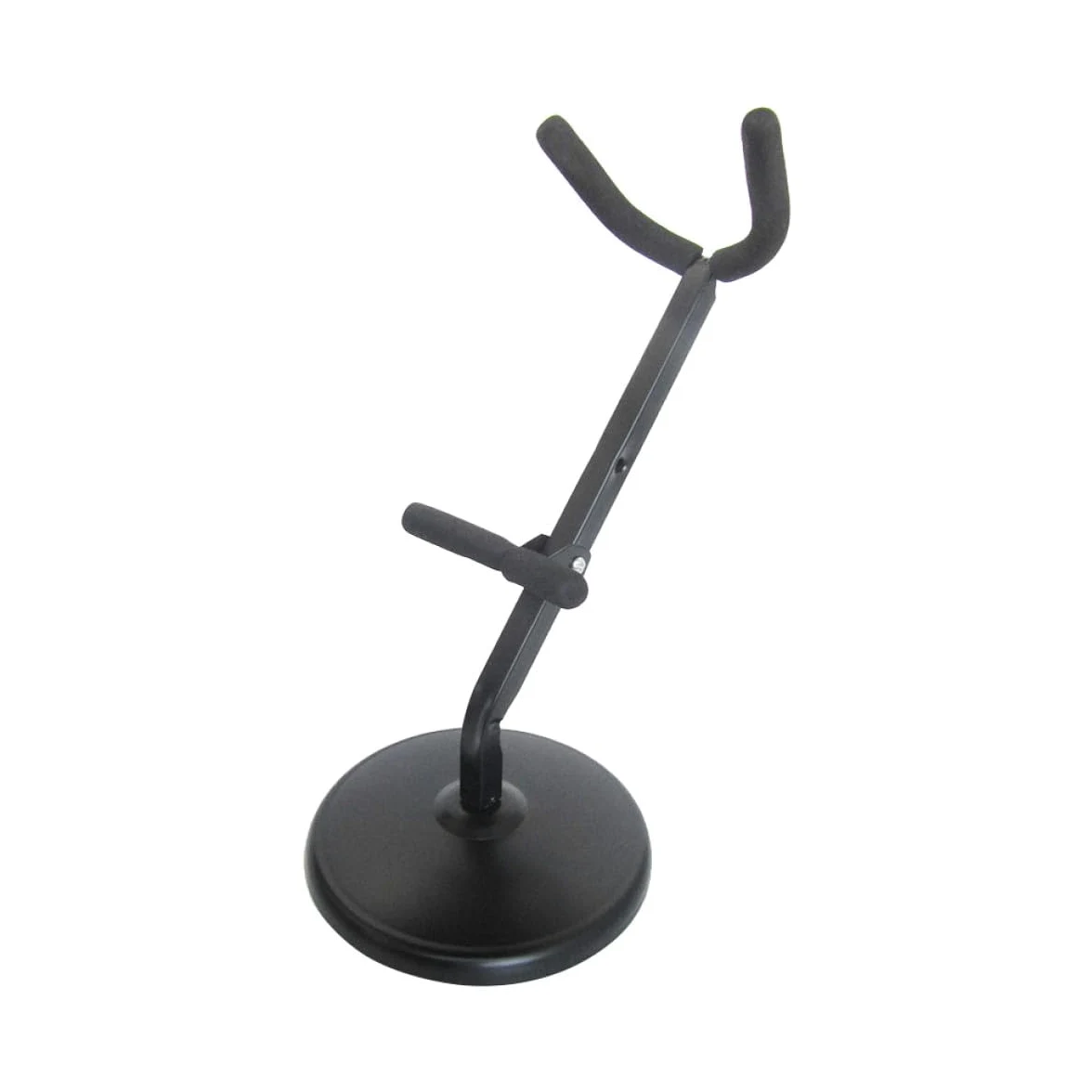 GALPADA Supporto per Sassofono Pratico in Ferro Spugna Antiscivolo, Resistente e Pieghevole per Sax Alto e Tenore, per Espositore Musicale Nero