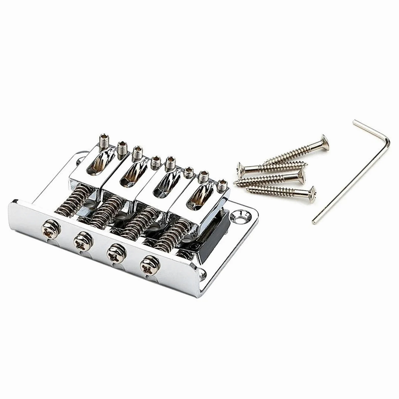 Ponte Chitarra Ponte hardtail per chitarra elettrica parti di ricambio per 4 corde migliorano la stabilità e il tono