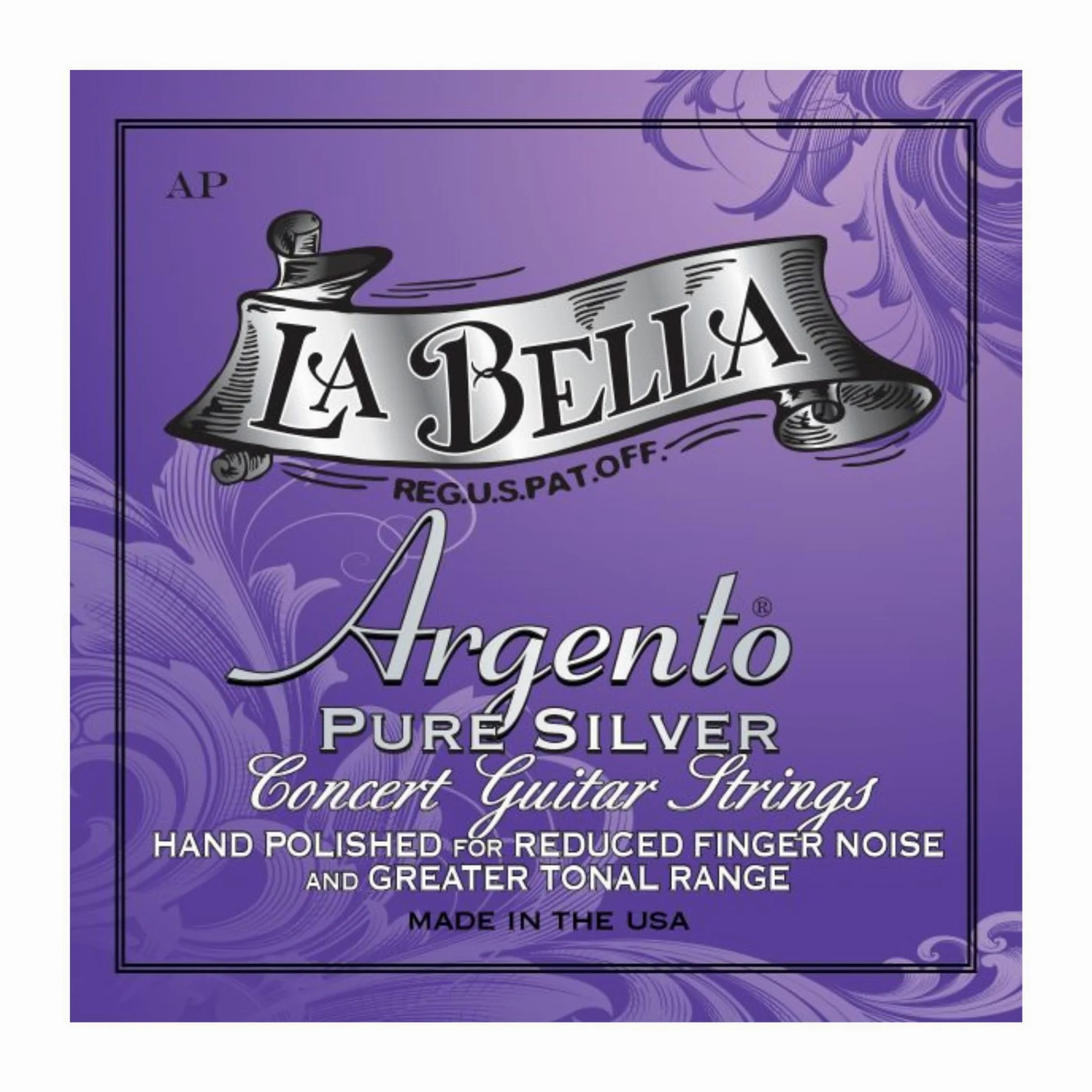 La Bella AP Argento Pure Silver Hand Polished - Corde per chitarra classica