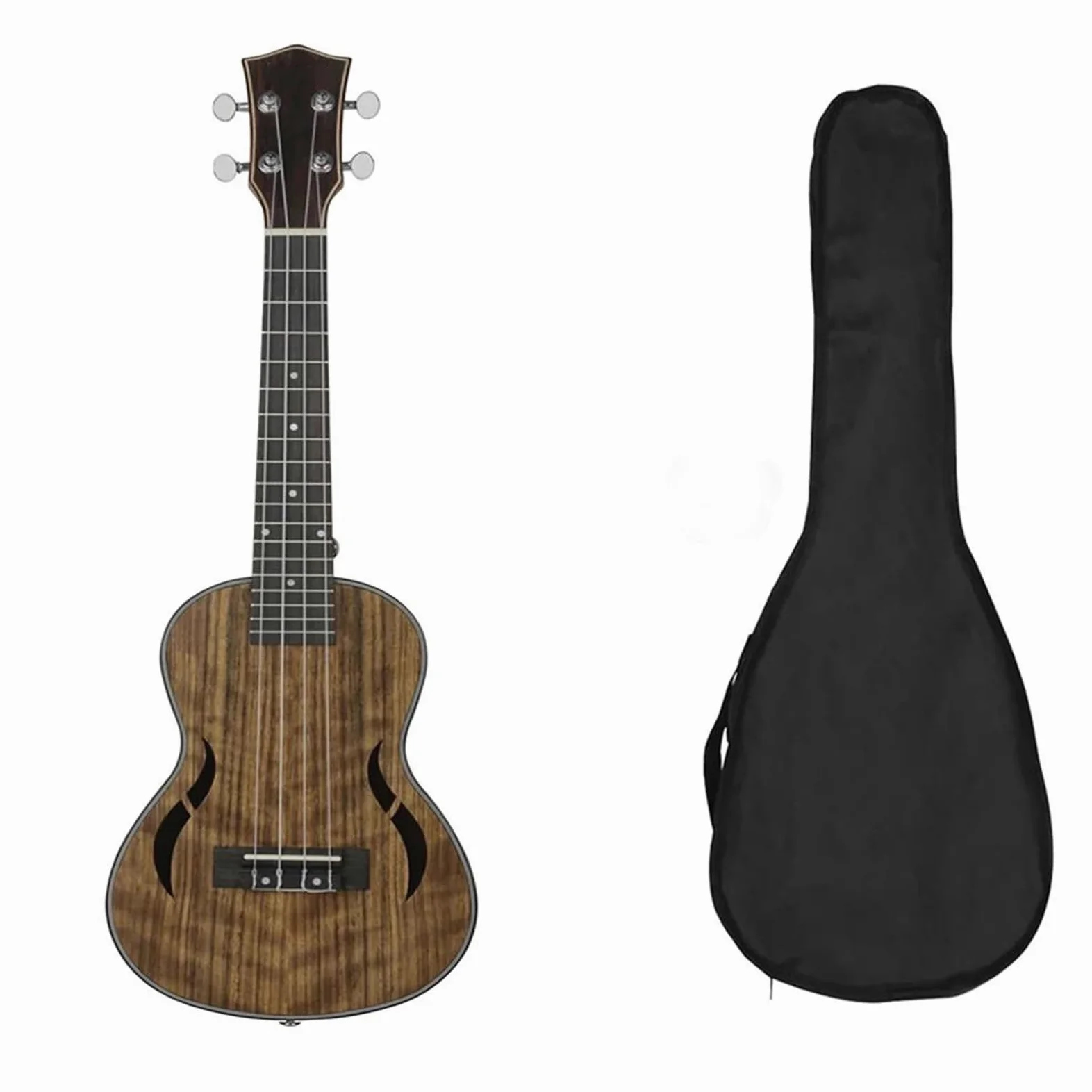 Kit Per Ukulele Ukulele A 4 Corde In Noce Per Chitarra Hawaiana Da 23 Pollici Con Accordatore(Ukulele)