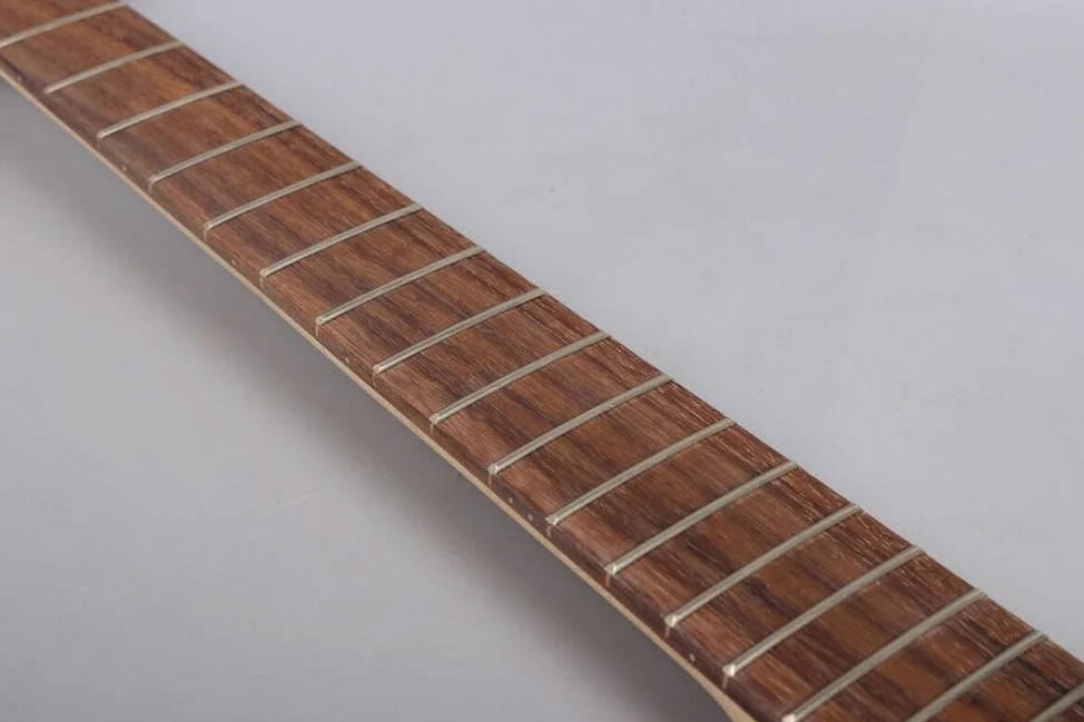 Manico for chitarra in acero baritono, testa a paletta con tastiera in palissandro da 24 tasti e 27 pollici