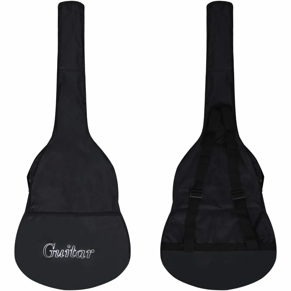 Set chitarra classica per principianti, 12 pezzi, nero 4/4 99,1 cm