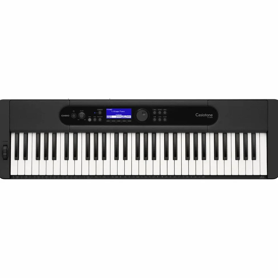 Casio Casiotone CT-S400 - Kit tastiera elettrica a 61 tasti, con supporto e panca, colore: Nero