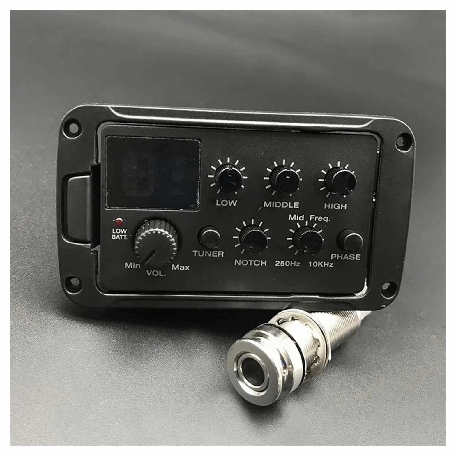 Equalizzatore Per Chitarra Acustica A 3 Bande E 4 Bande Con Accordatore, Preamplificatore, Pickup Piezoelettrico Per Ukulele Folk(3 Band 3)