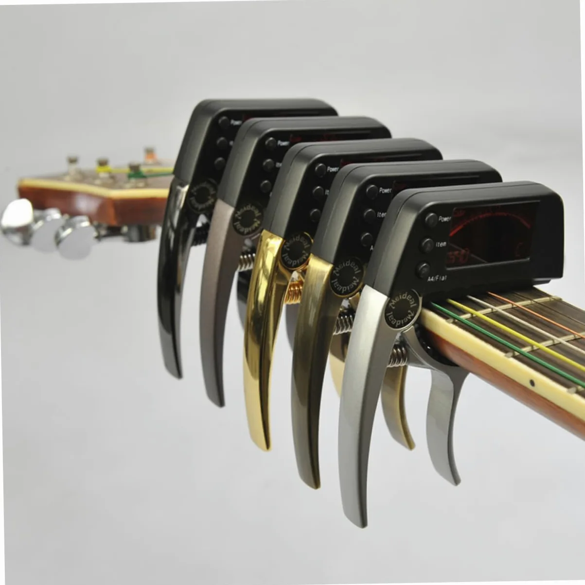 Abaodam 3pezzi Accordatore Elettronico Con Capo Per Chitarra Acustica e Basso Display Lcd Strumento Di Tuning Per Chitarra Ukulele e Banjo
