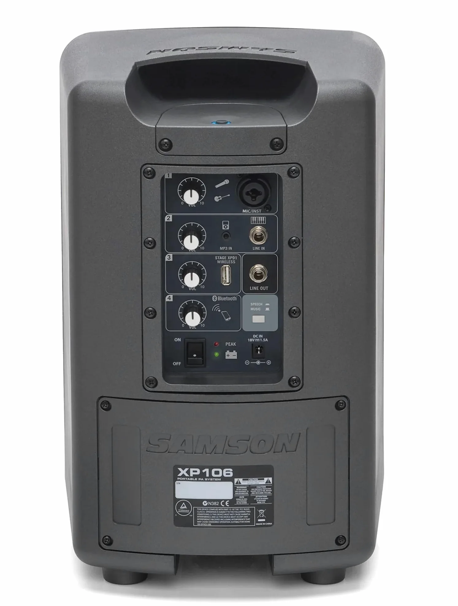 Samson - EXPEDITION XP106W - PA Portatile con Bluetooth - 100W