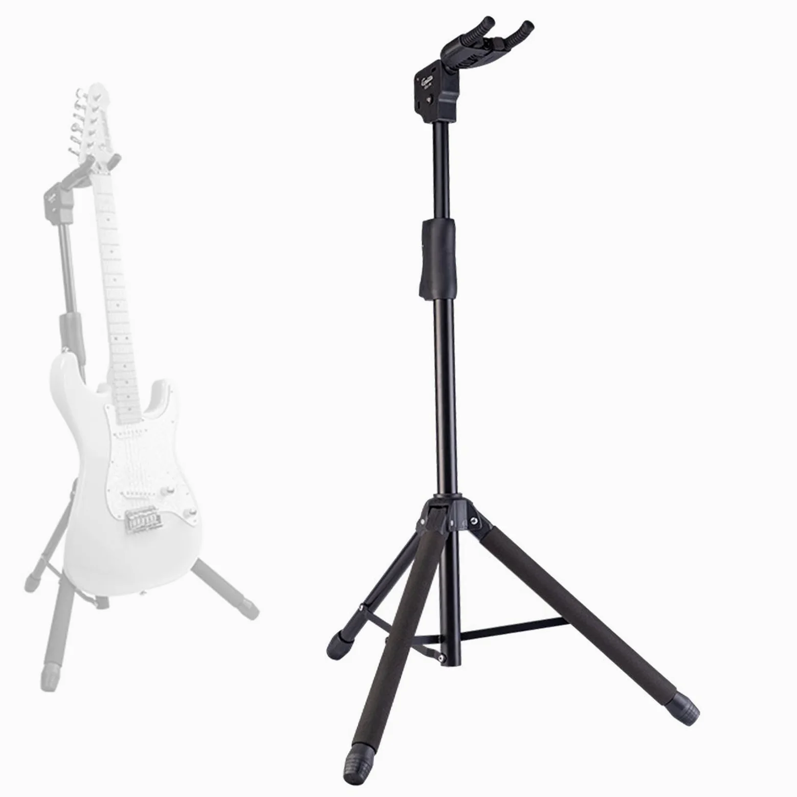 misppro Treppiede per basso acustico, multifunzione, supporto per strumenti da concerto, robusto e pieghevole, per sala musica e negozio scolastico
