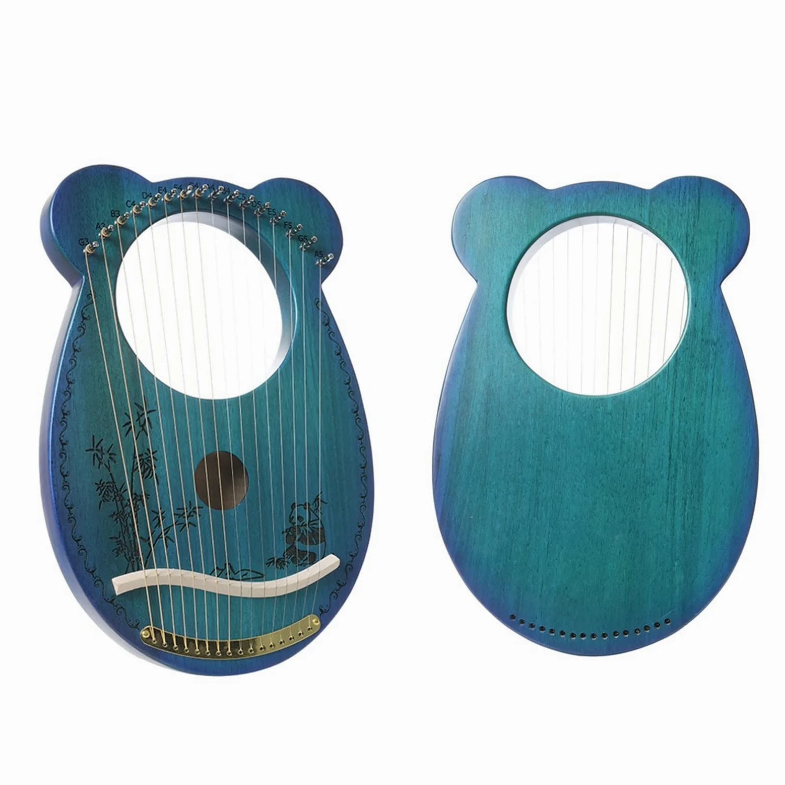 Lyre Harp Strumento Musicale A 16 Corde Mini Arpa Strumento Musicale A Lira Portatile per Principianti
