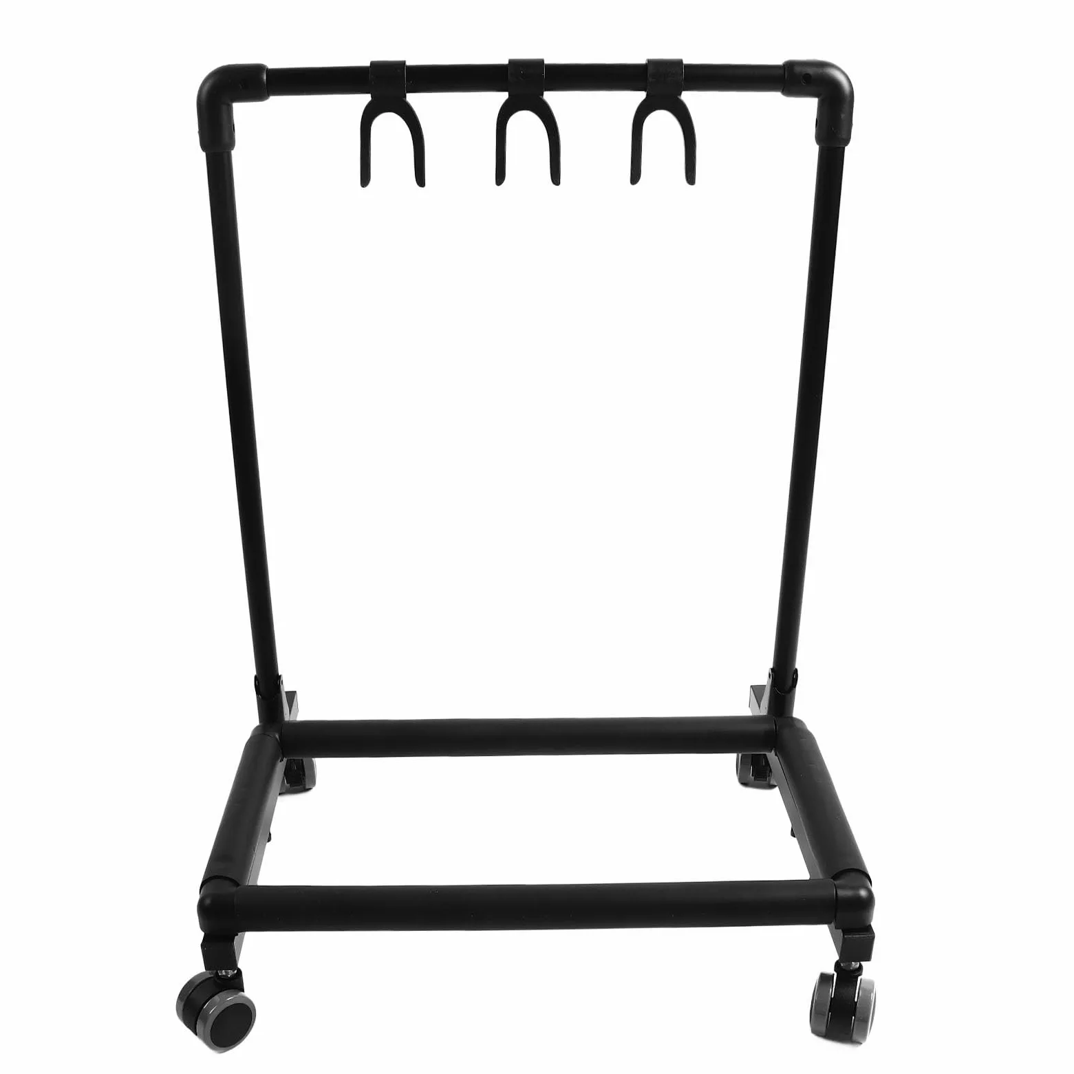 Sorandy Supporto Multi Chitarra, Supporto Espositore Resistente in Metallo Ed EVA con Ruote per Negozi, Ideale per Chitarre Acustiche Ed Elettriche (FL13W)