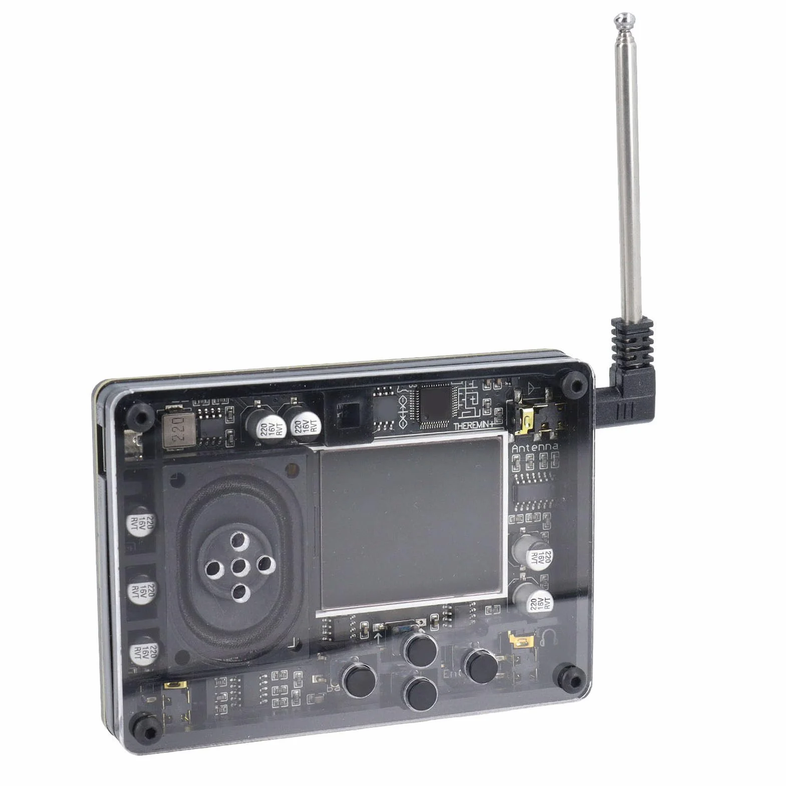 Mini Theremin, 70 Toni, 20 Tipi di Strumenti Mini Strumento Musicale Elettronico Portatile con Display Dinamico, Interfaccia di Tipo C, Sintetizzatore Theremin per Musicisti
