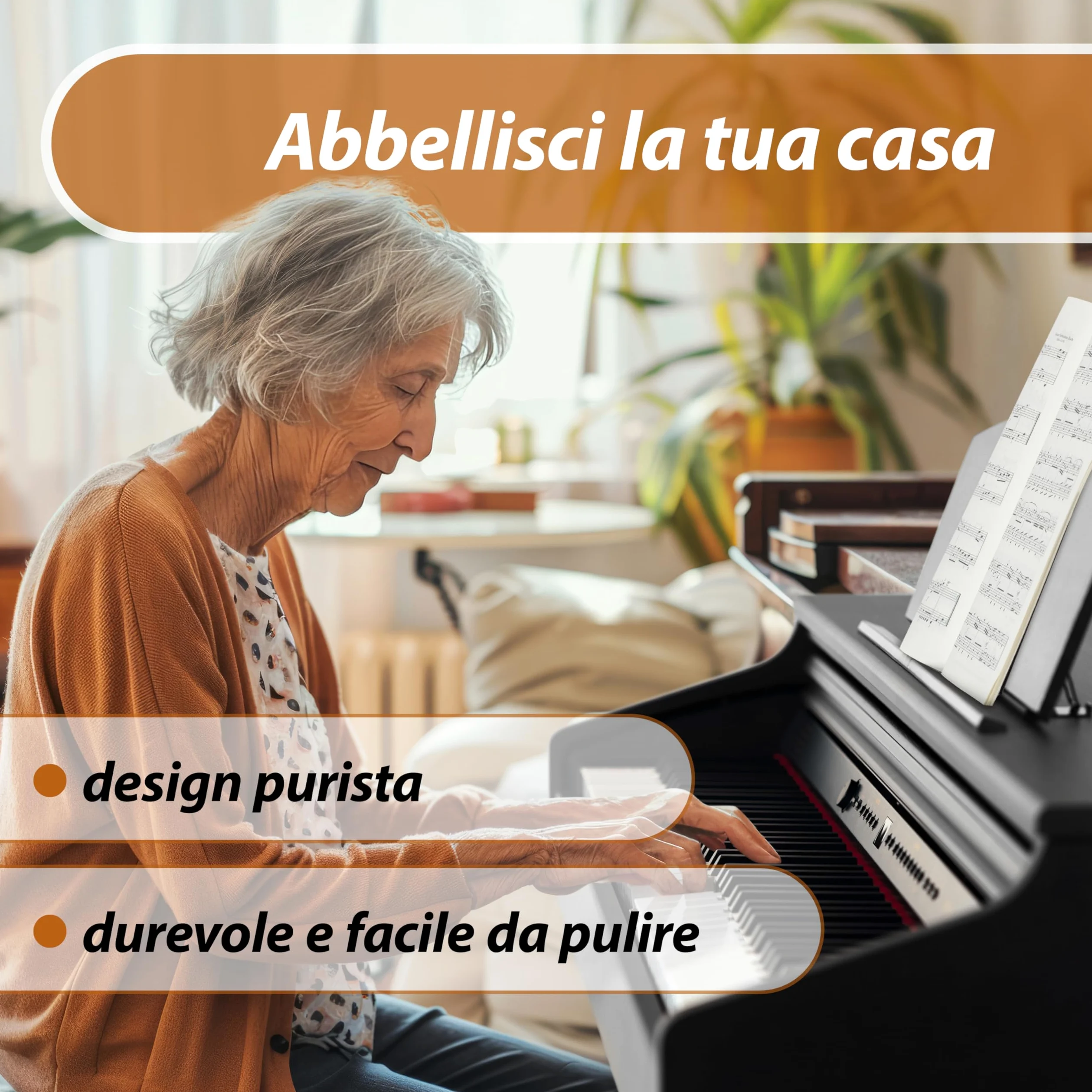 Classic Cantabile DP-50 SM Pianoforte digitale - 88 Tasti con tastiera pesata hammer action - Pianola musicale con USB, 32 polifonia, 14 voci, 3 pedali - Piano digitale per scuola - Nero opaco