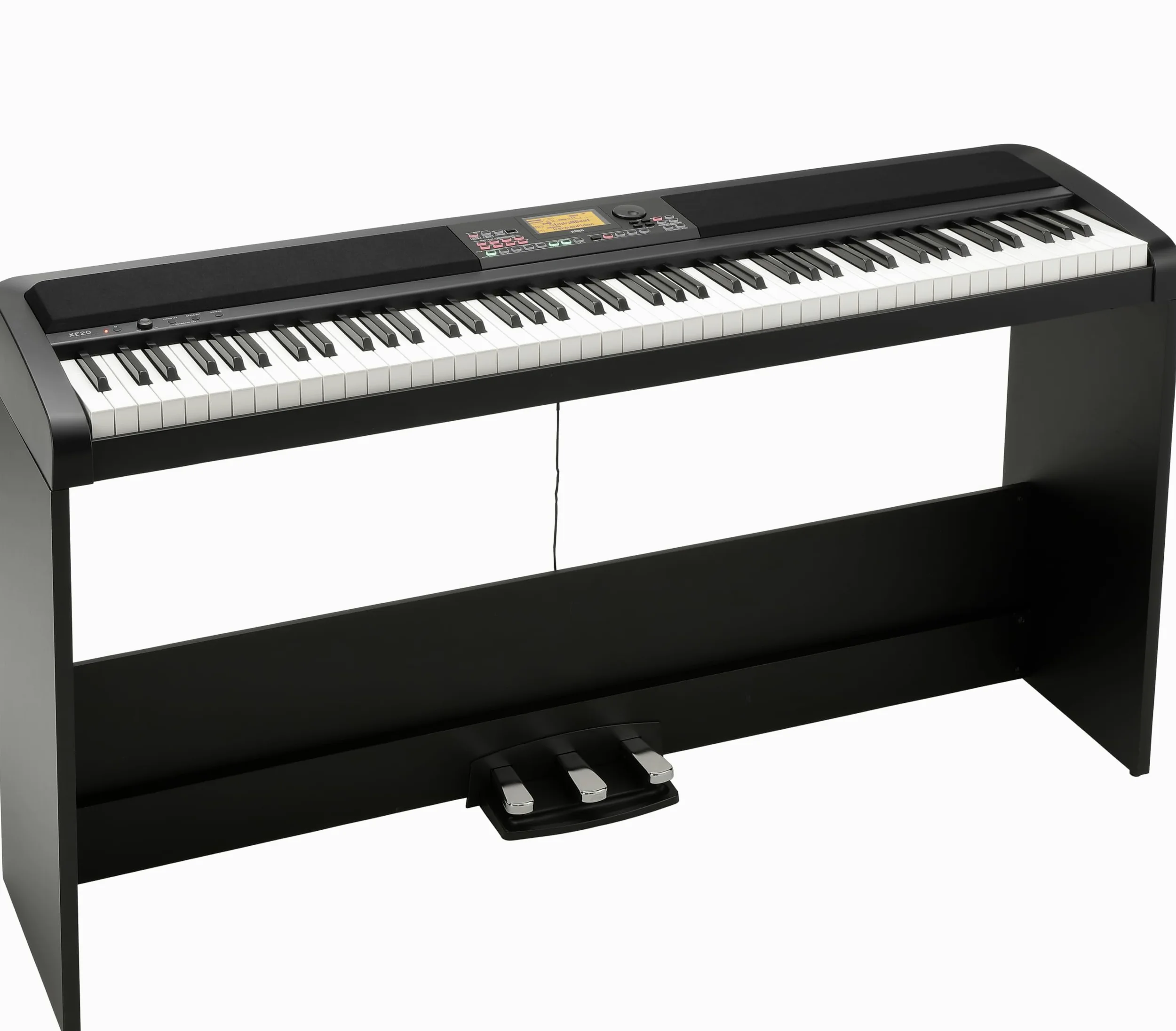 KORG XE20SP - Pianoforti Digitali con Accompagnamenti Styles, Supporto in Legno e 3 Pedali, 88 Tasti