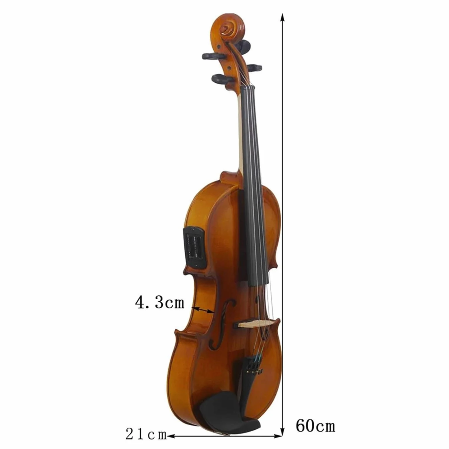 Violino Elettrico 4/4 In Legno Massello Accessorio Per Strumento A Corde Professionale Violino