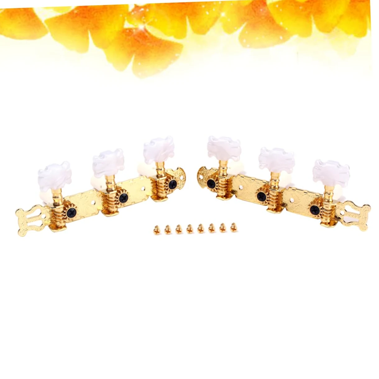 Toyvian 3paia Tuning Pegs Per Chitarra Con Testa Fiori Meccaniche Per Accordatore Per Chitarra e Acustica