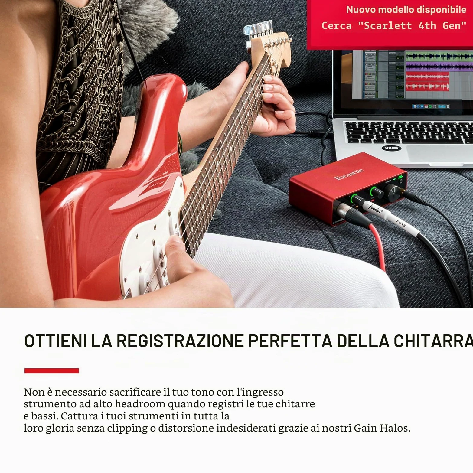 Focusrite Scarlett Solo Studio (terza Generazione), pacchetto Interfaccia Audio USB - Per Chitarristi, Cantanti E Produttori, Con Microfono A Condensazione E Cuffie, Per Registrare