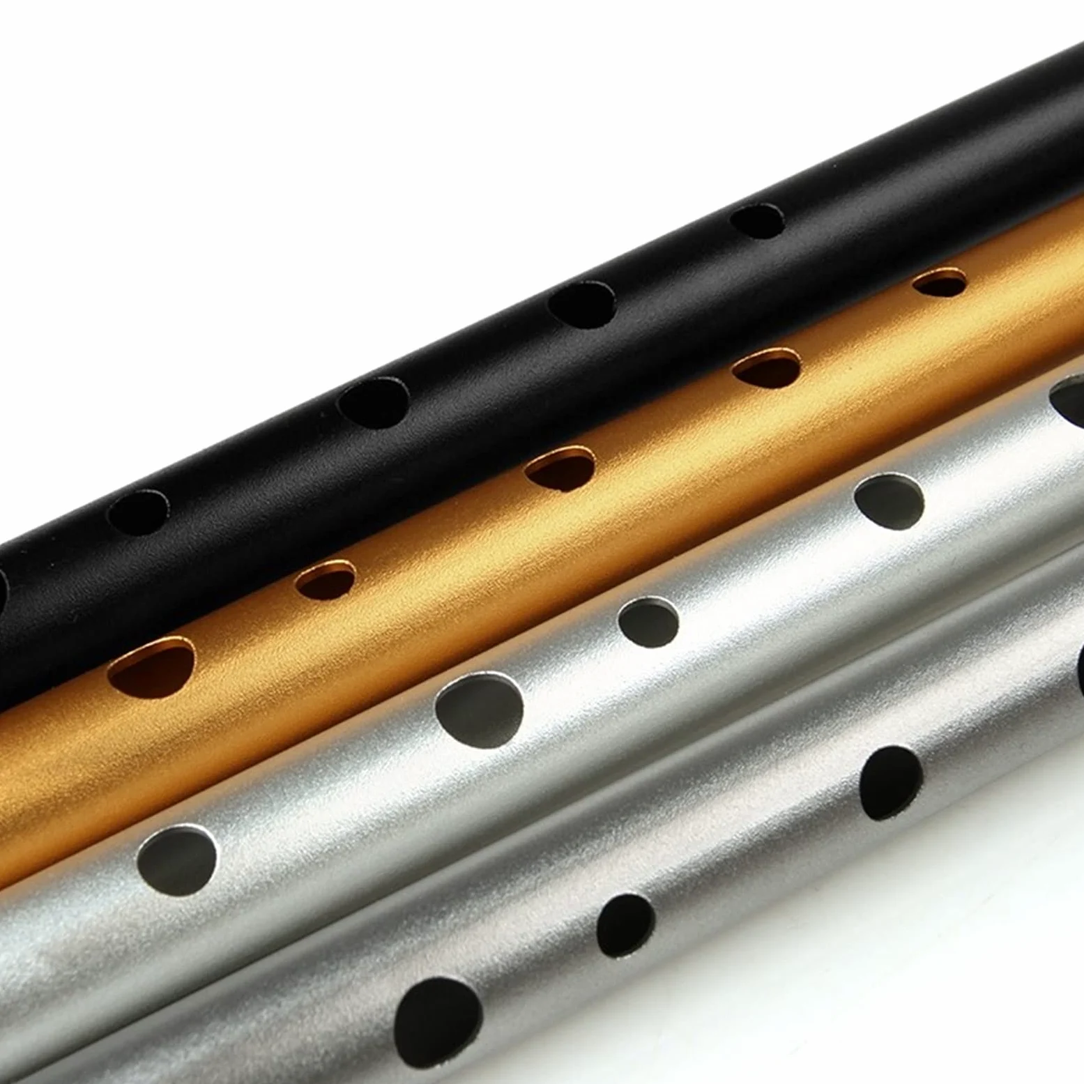 Kit Flauto D Chiave Silver Silver Flauto Tin Whistle Strumento Orff Footwind Flauto Flauto Intermedio (Color : Gray)