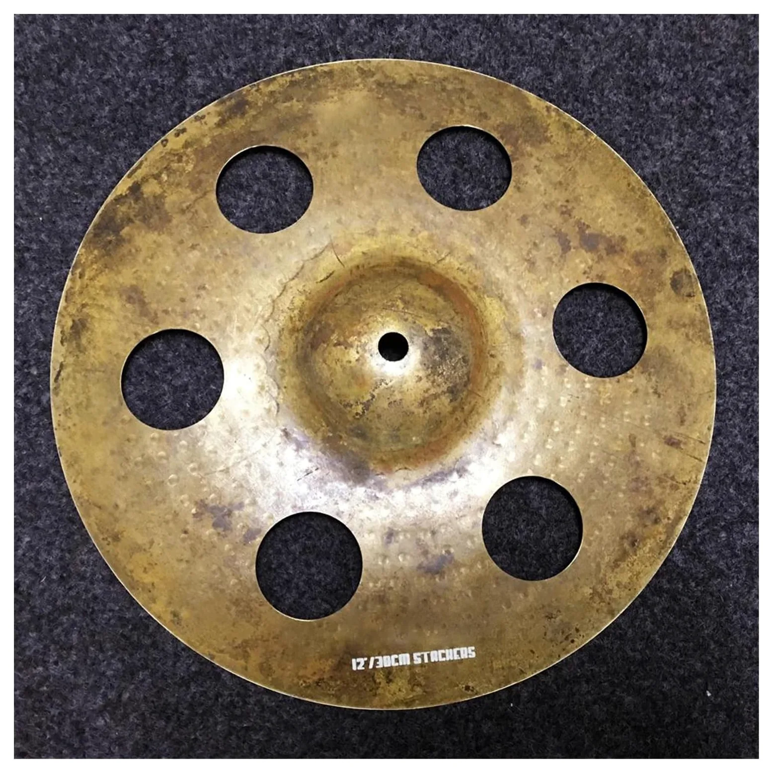 Set Di Batteria Strumento Musicale Piatto Impilabile Da 12" Fatto A Mano Con Suono Professionale Set di Piatti per Batteria