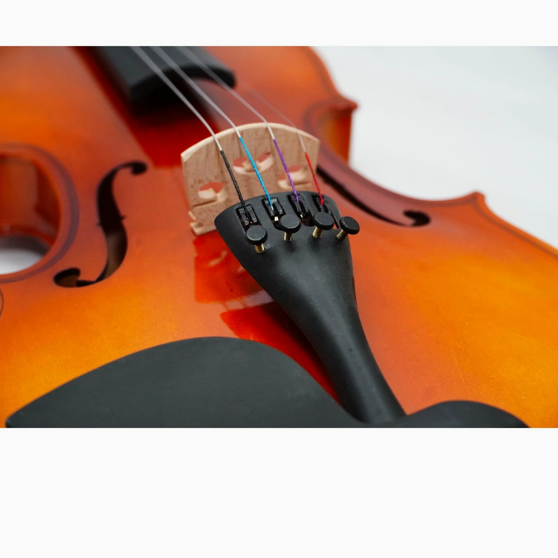 Set Completo Violino 3/4 con Archetto, Custodia, Spalliera, Corde di Ricambio e Accordatore - Ideale per lo Studio e Uso Scolastico