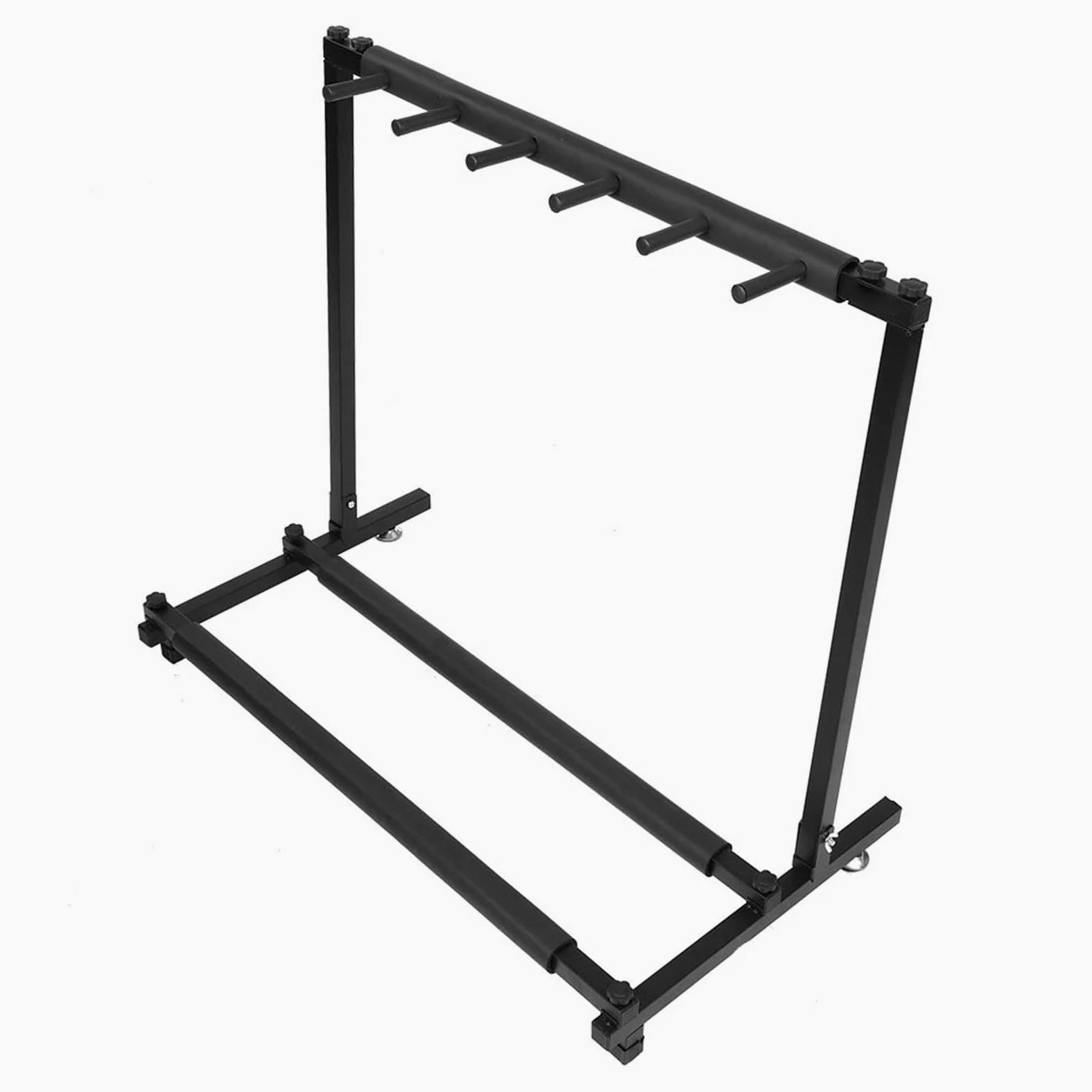 Luqeeg Espositore per Chitarre, Porta-Chitarre Multiuso, Accessorio per Strumenti Musicali Ideale per Sale Prove Negozi Collezionisti o Qualsiasi Altro Ambiente (5 teste)